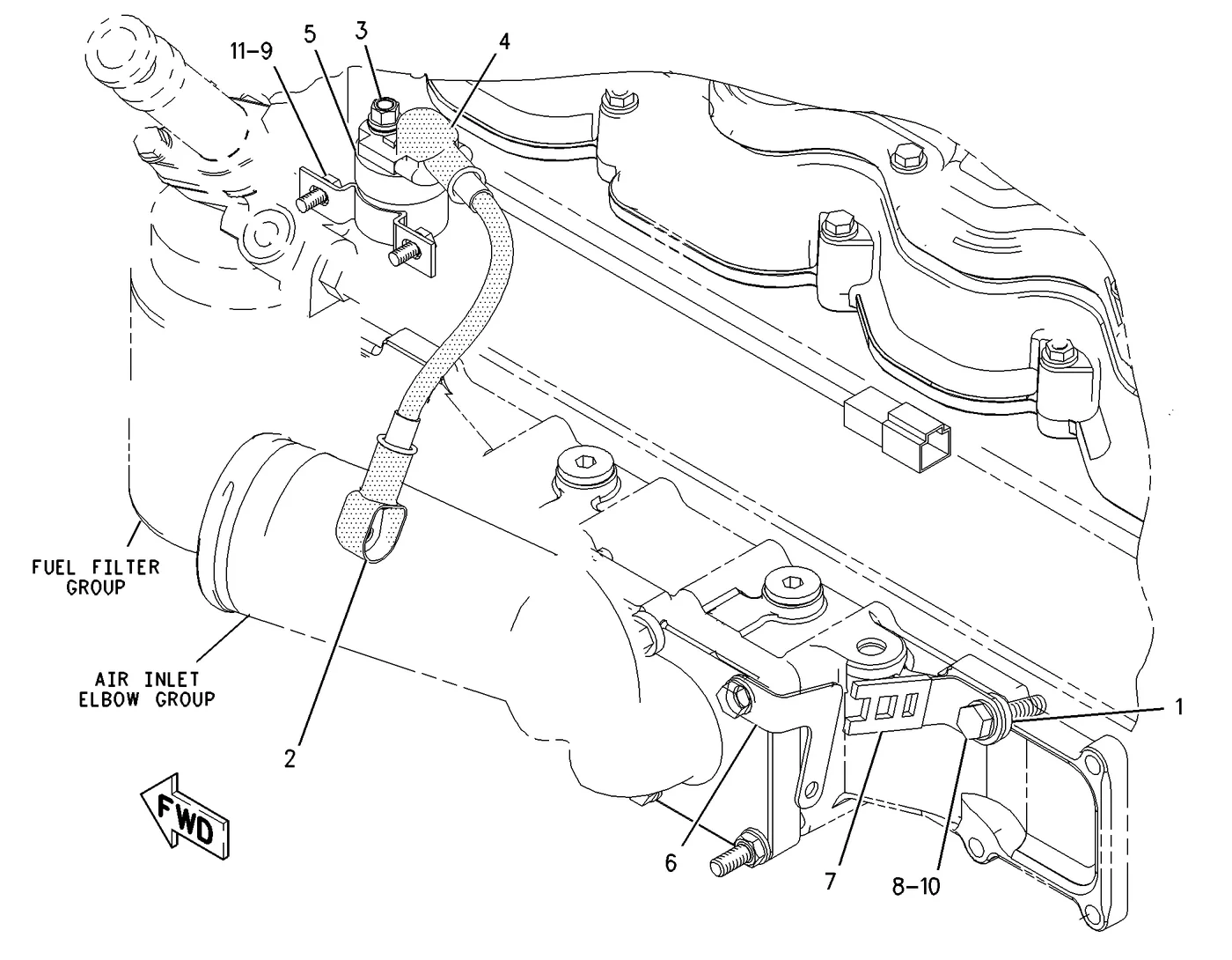3126B · ELECTRICAL AND STARTING SYSTEM · 201-8436 CAT parts diagram