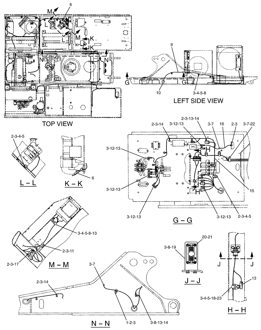 325C · ELECTRICAL AND STARTING SYSTEM · 183-1013 CAT parts diagram