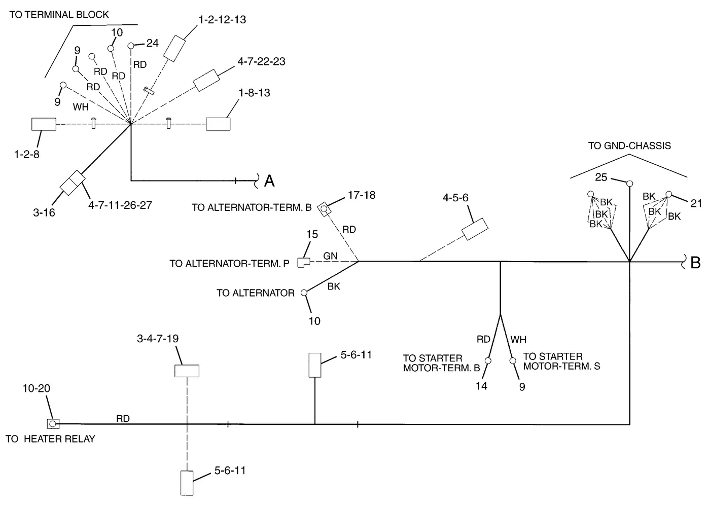 325C · ELECTRICAL AND STARTING SYSTEM · 197-4303 CAT parts diagram