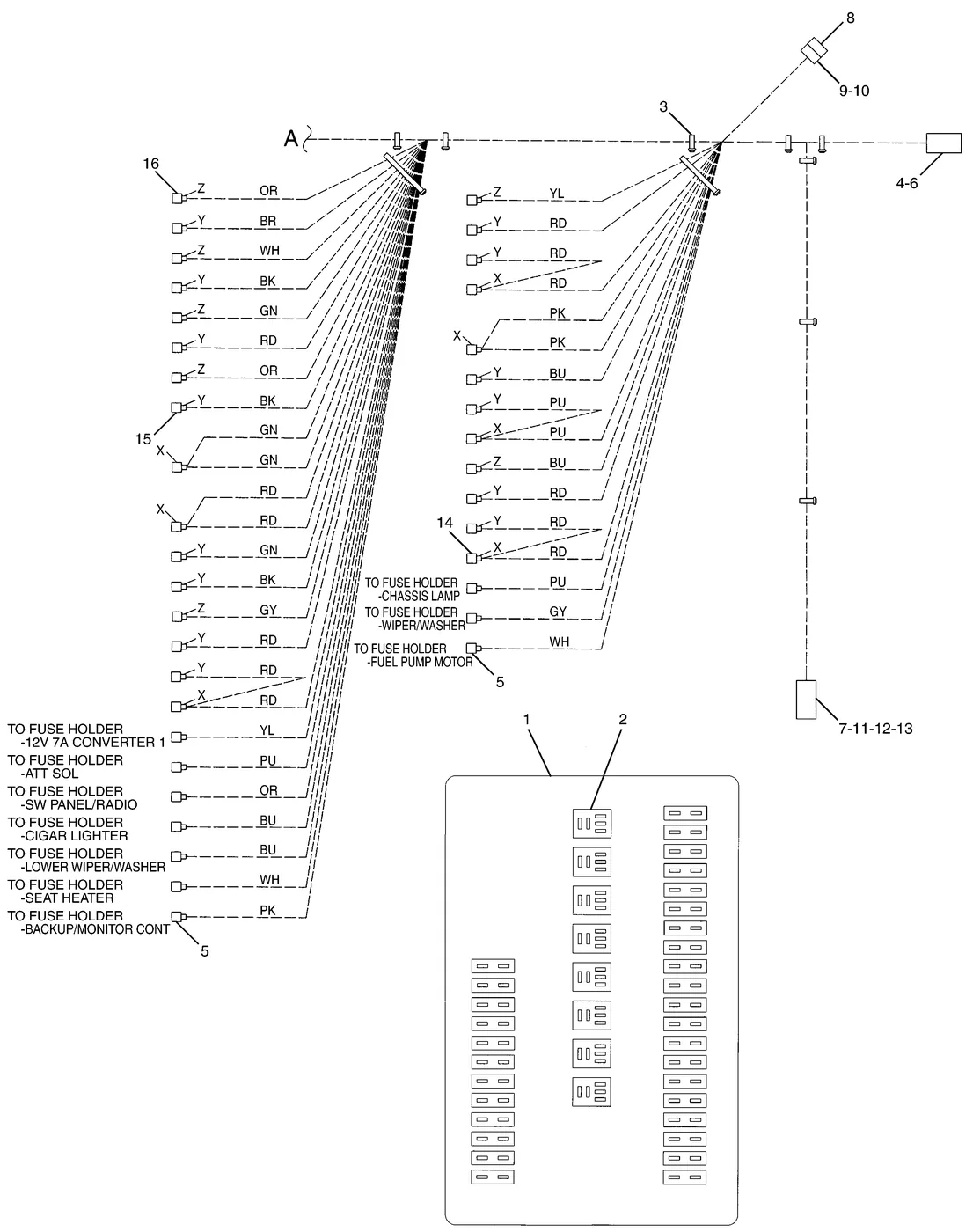 325C · ELECTRICAL AND STARTING SYSTEM · 204-1858 CAT parts diagram