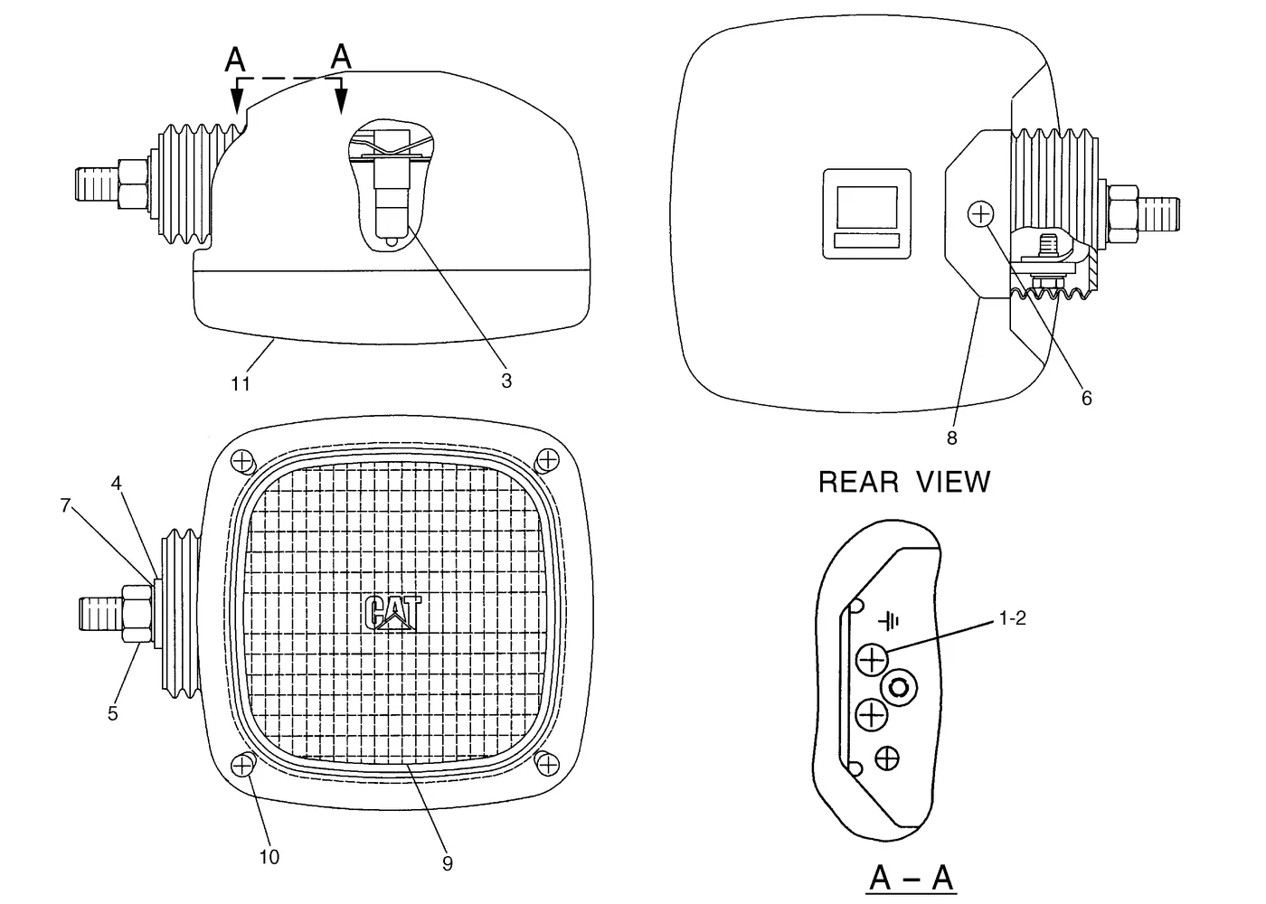 325C · ELECTRICAL AND STARTING SYSTEM · 153-2523 CAT parts diagram