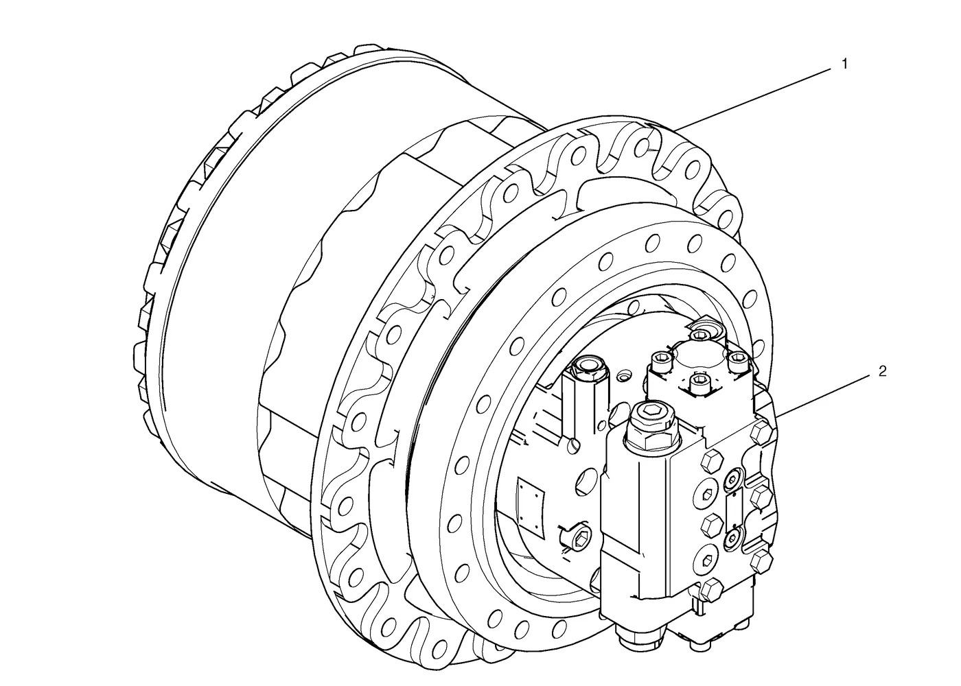 325C · POWER TRAIN · 227-6115 CAT parts diagram