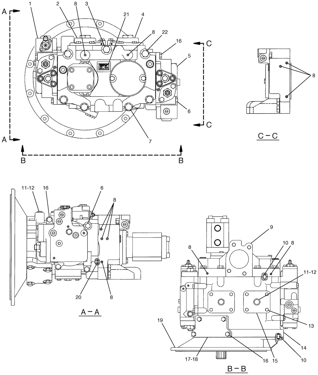 325C · HYDRAULIC SYSTEM · 244-8477 CAT parts diagram
