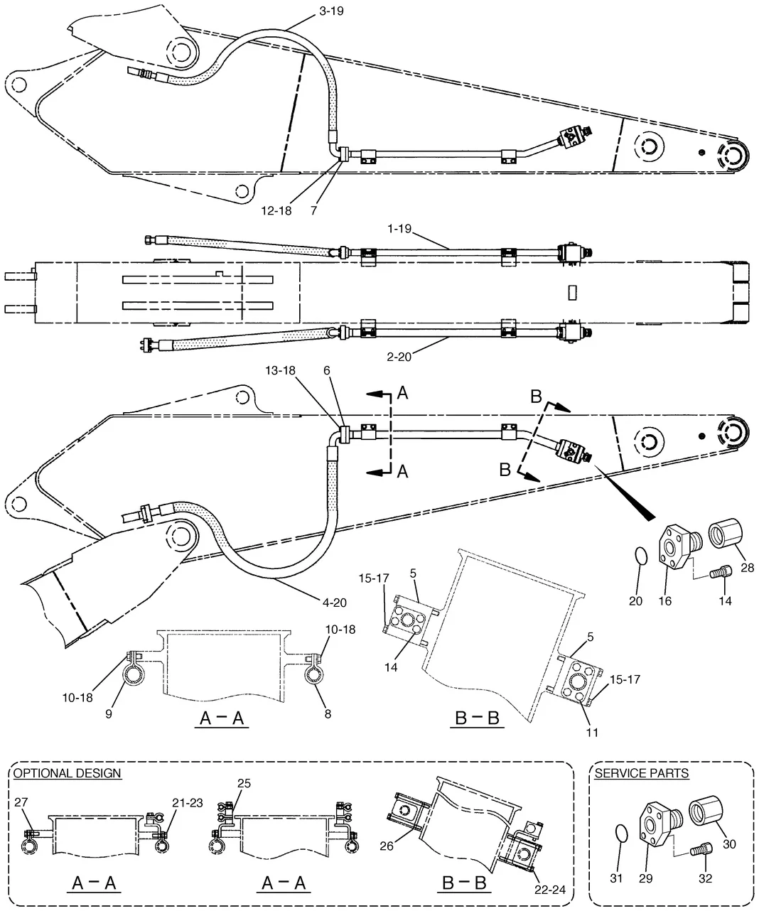 325C · HYDRAULIC SYSTEM · 179-5168 CAT parts diagram