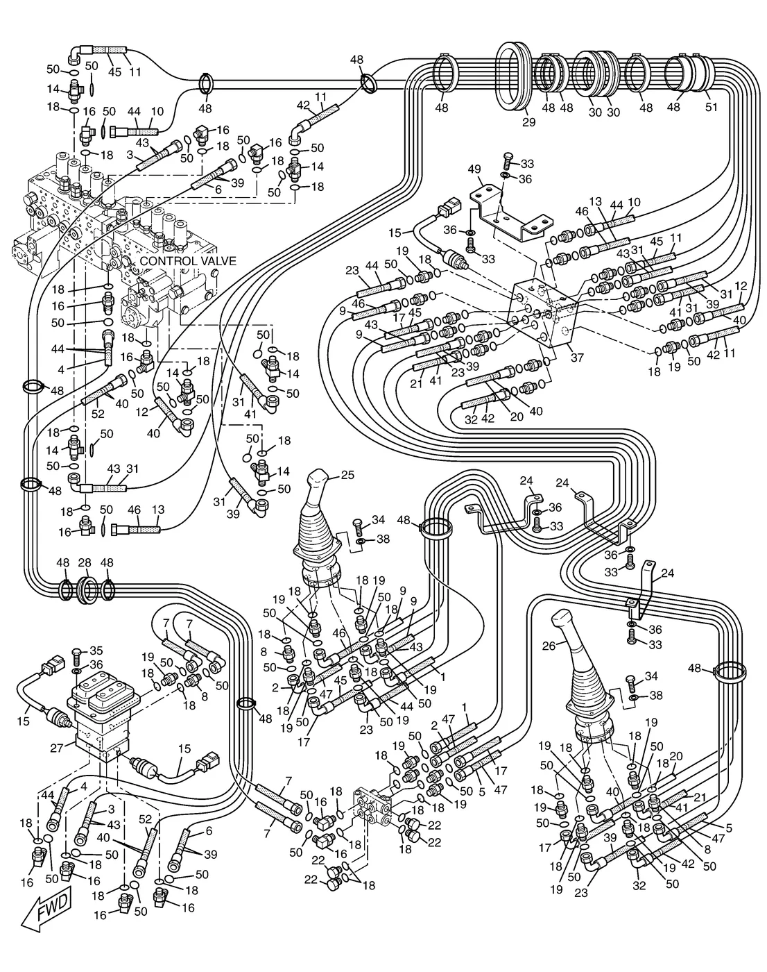 325C · HYDRAULIC SYSTEM · 179-7802 CAT parts diagram