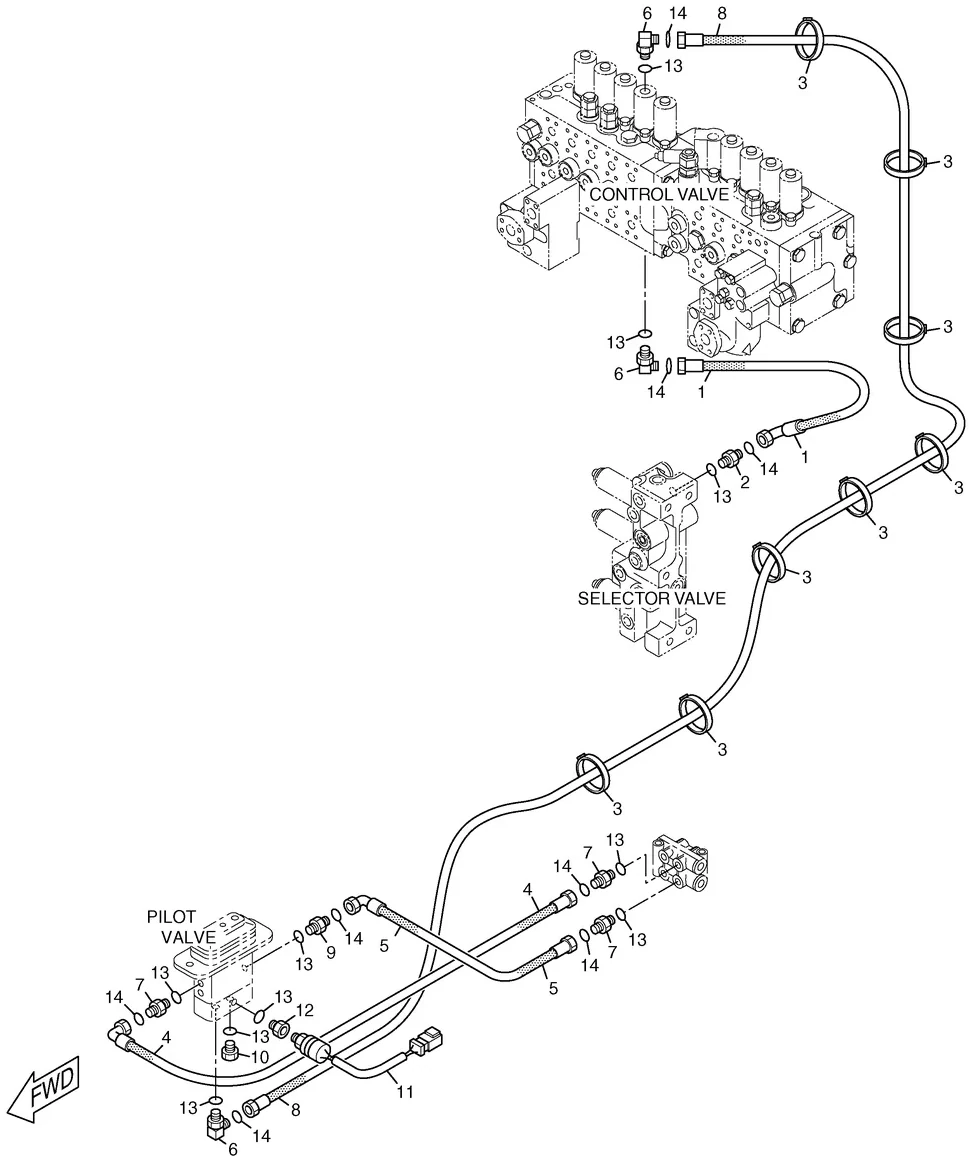 325C · HYDRAULIC SYSTEM · 179-7825 CAT parts diagram