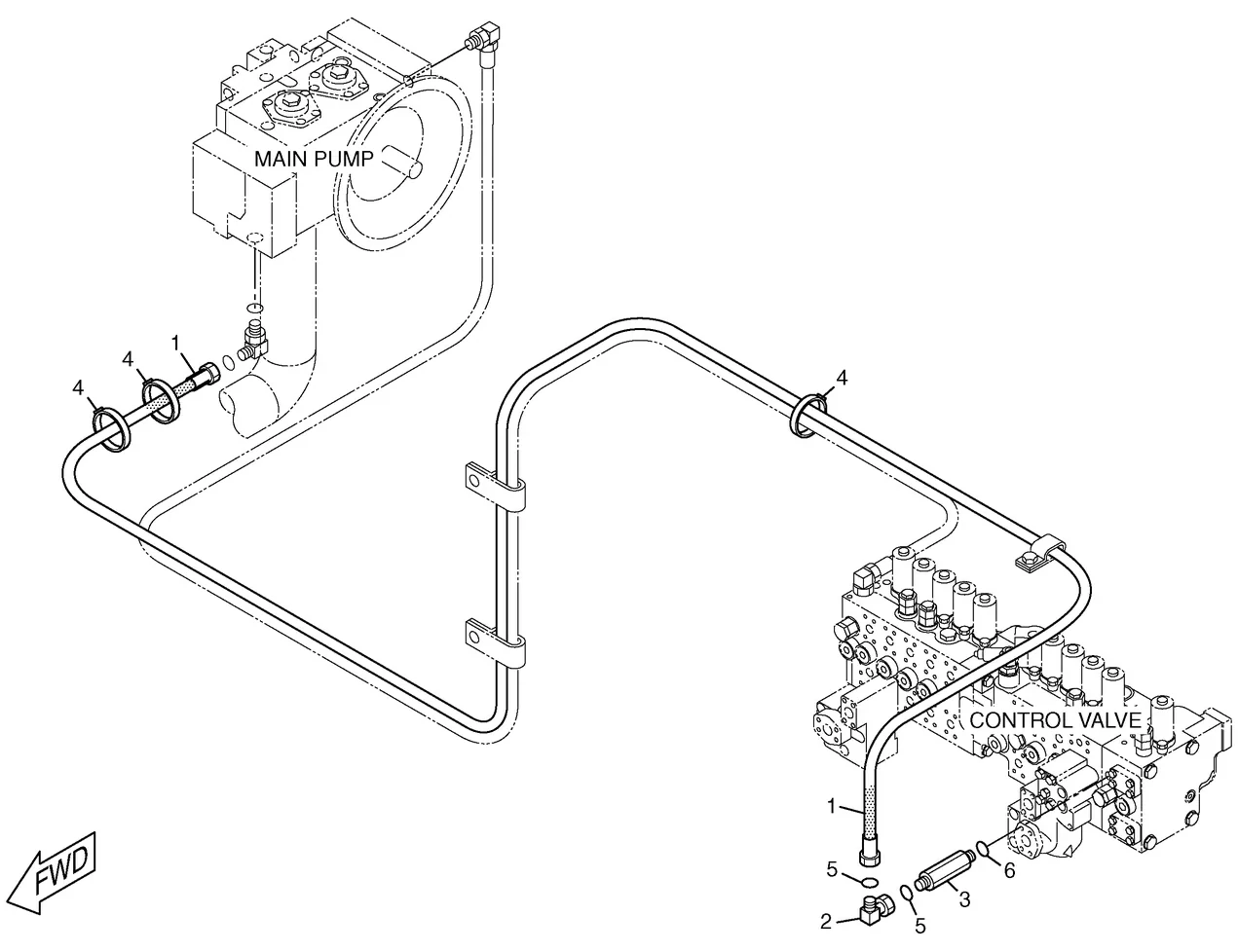325C · HYDRAULIC SYSTEM · 179-7840 CAT parts diagram