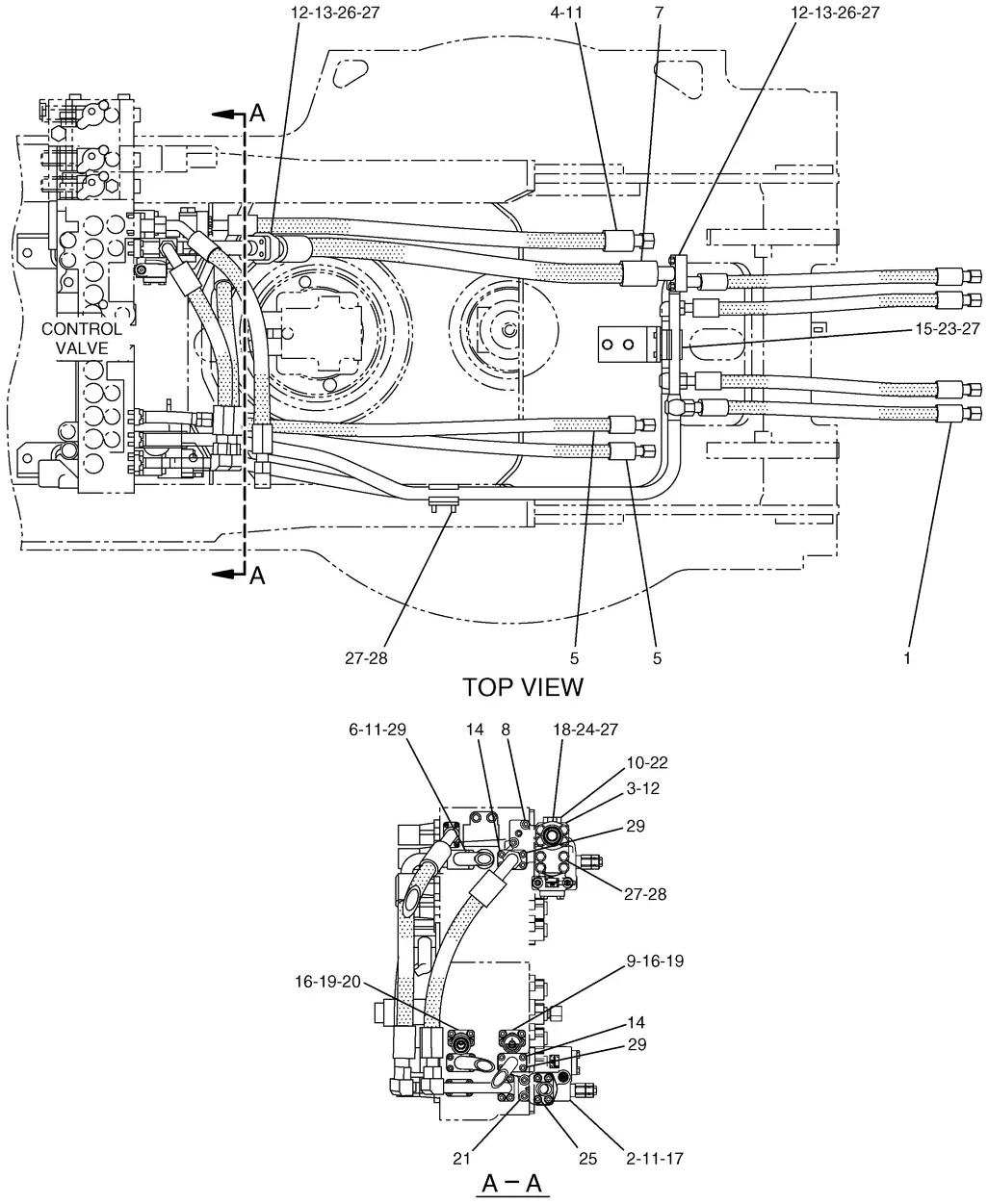 325C · HYDRAULIC SYSTEM · 179-7799 CAT parts diagram