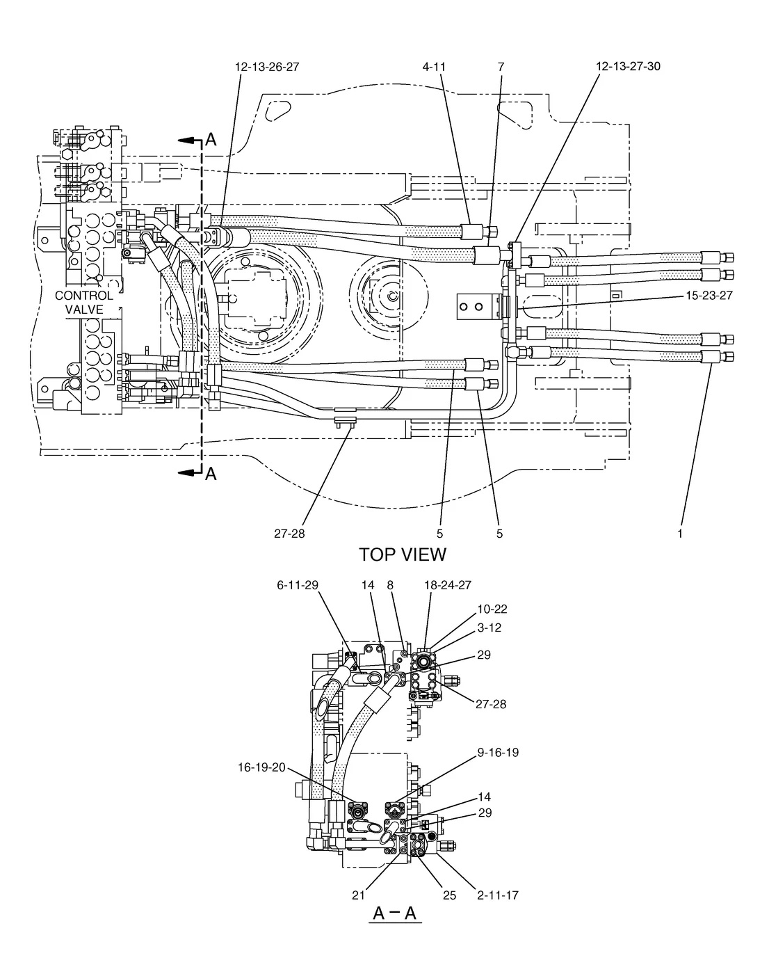 325C · HYDRAULIC SYSTEM · 179-7799 CAT parts diagram