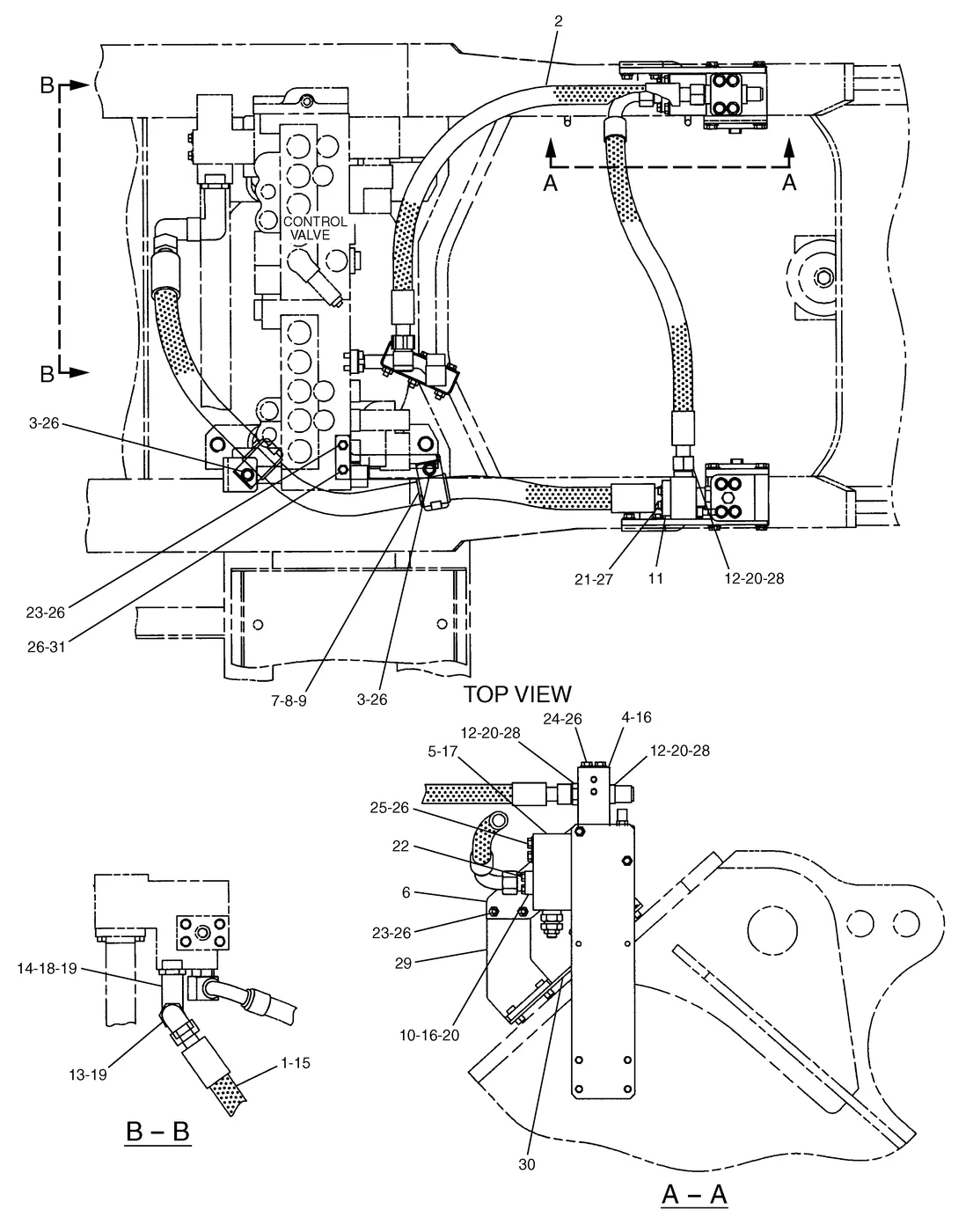 325C · HYDRAULIC SYSTEM · 179-7827 CAT parts diagram