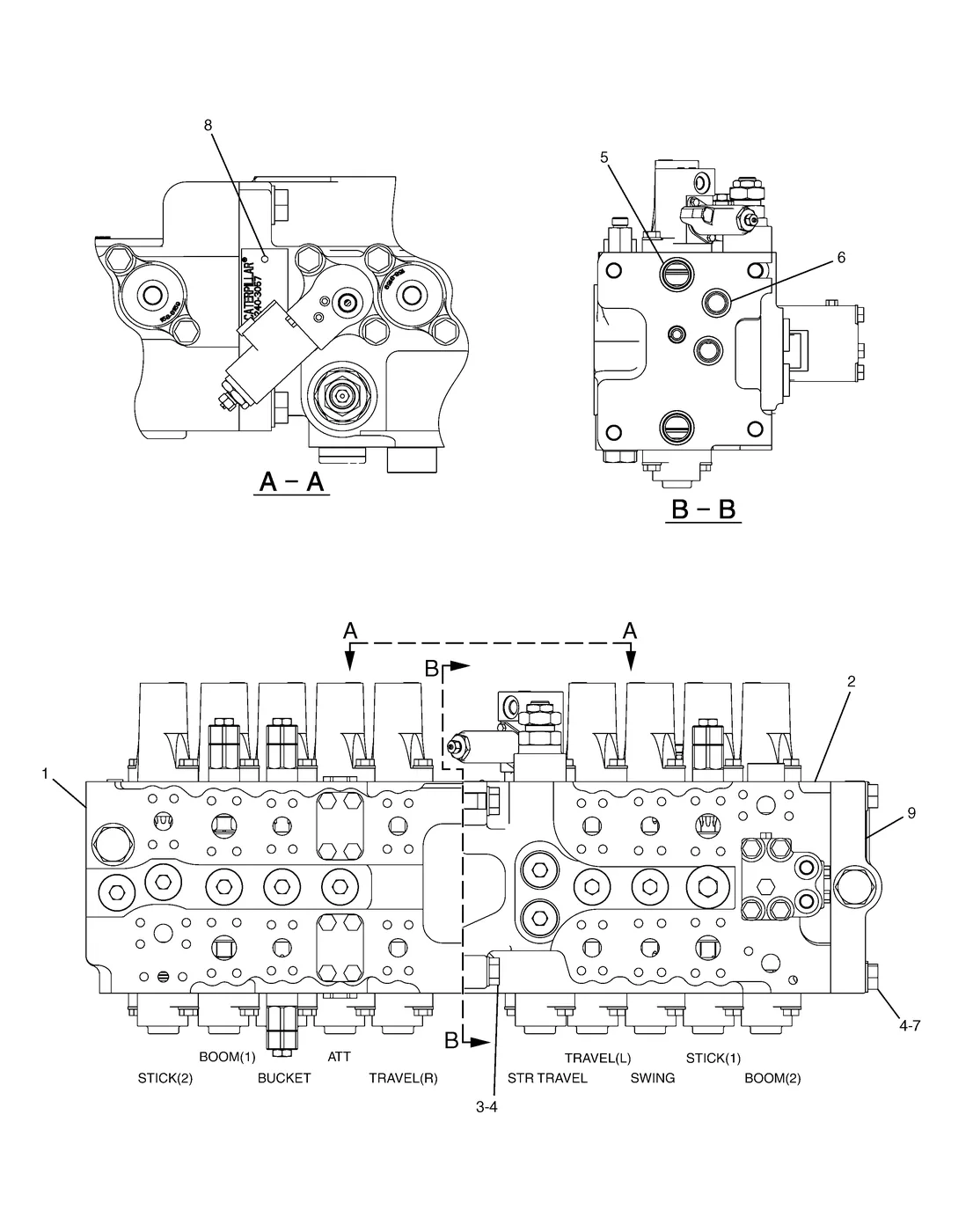 325C · HYDRAULIC SYSTEM · 258-0284 CAT parts diagram