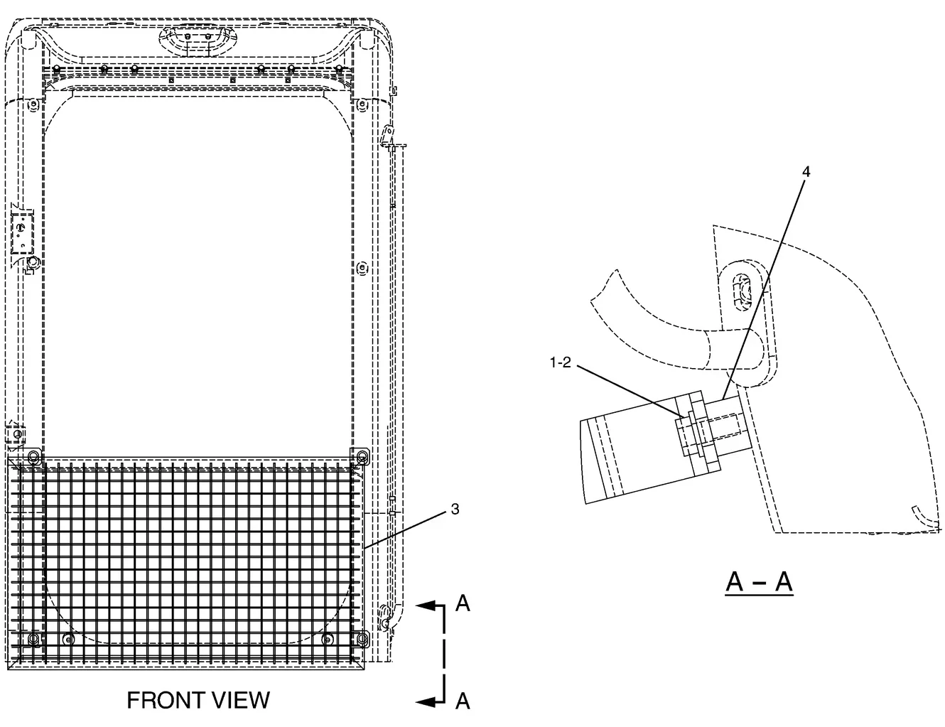 325C · OPERATOR STATION · 164-0535 CAT parts diagram