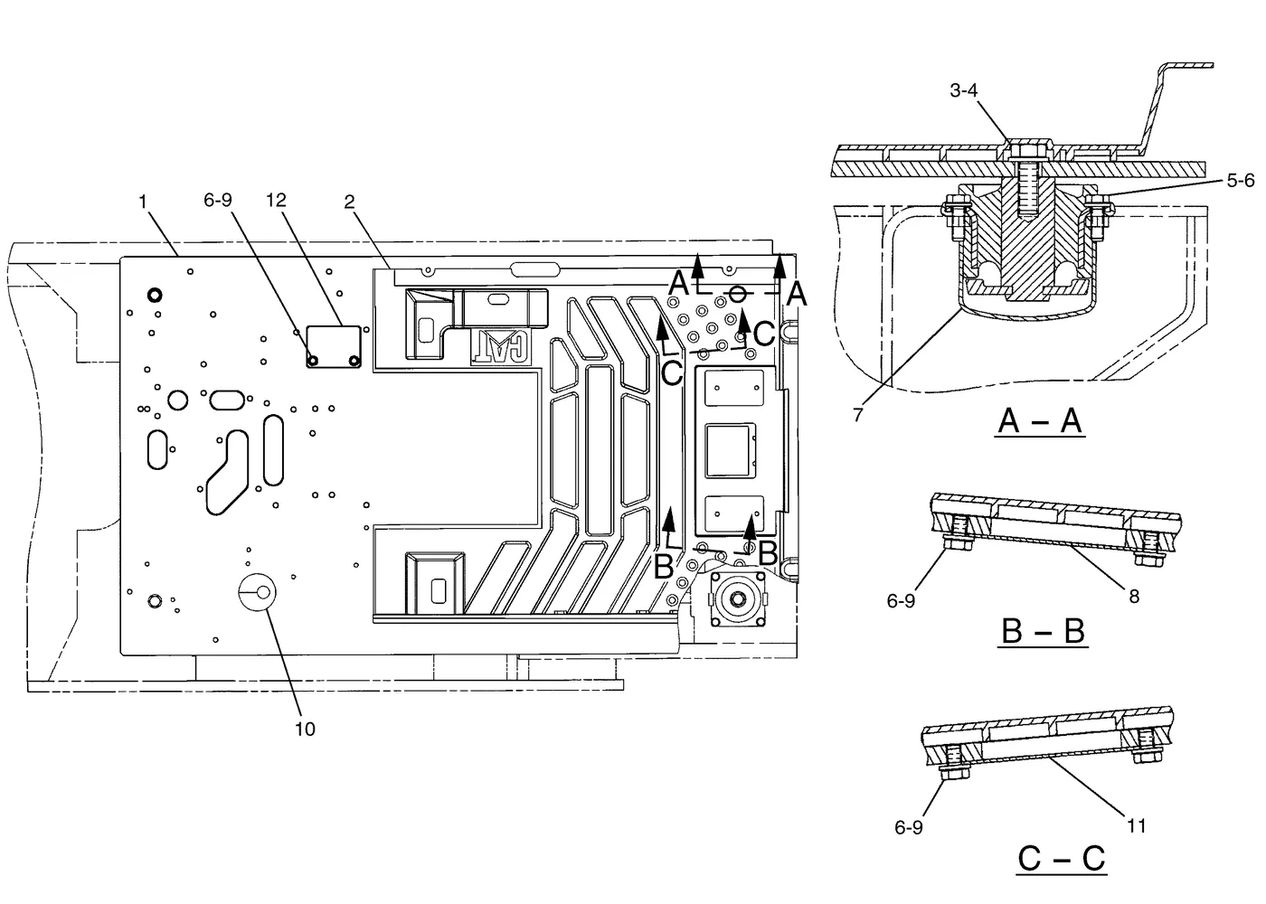 325C · OPERATOR STATION · 161-3741 CAT parts diagram