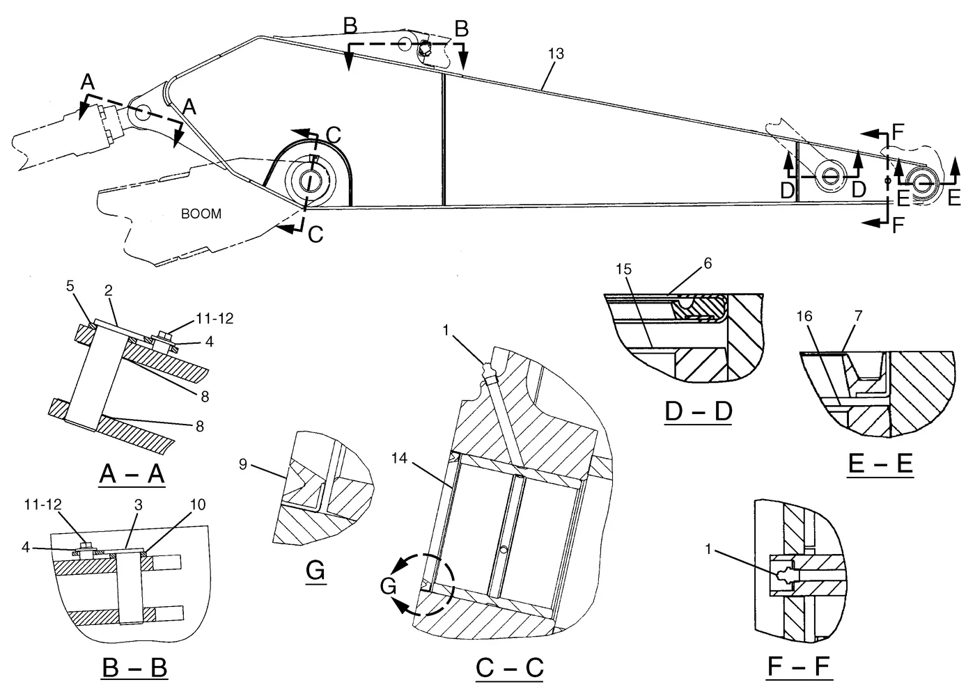325C · IMPLEMENTS · 184-5544 CAT parts diagram