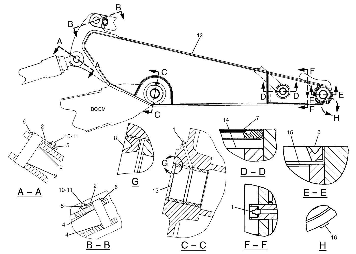 325C · IMPLEMENTS · 184-5547 CAT parts diagram