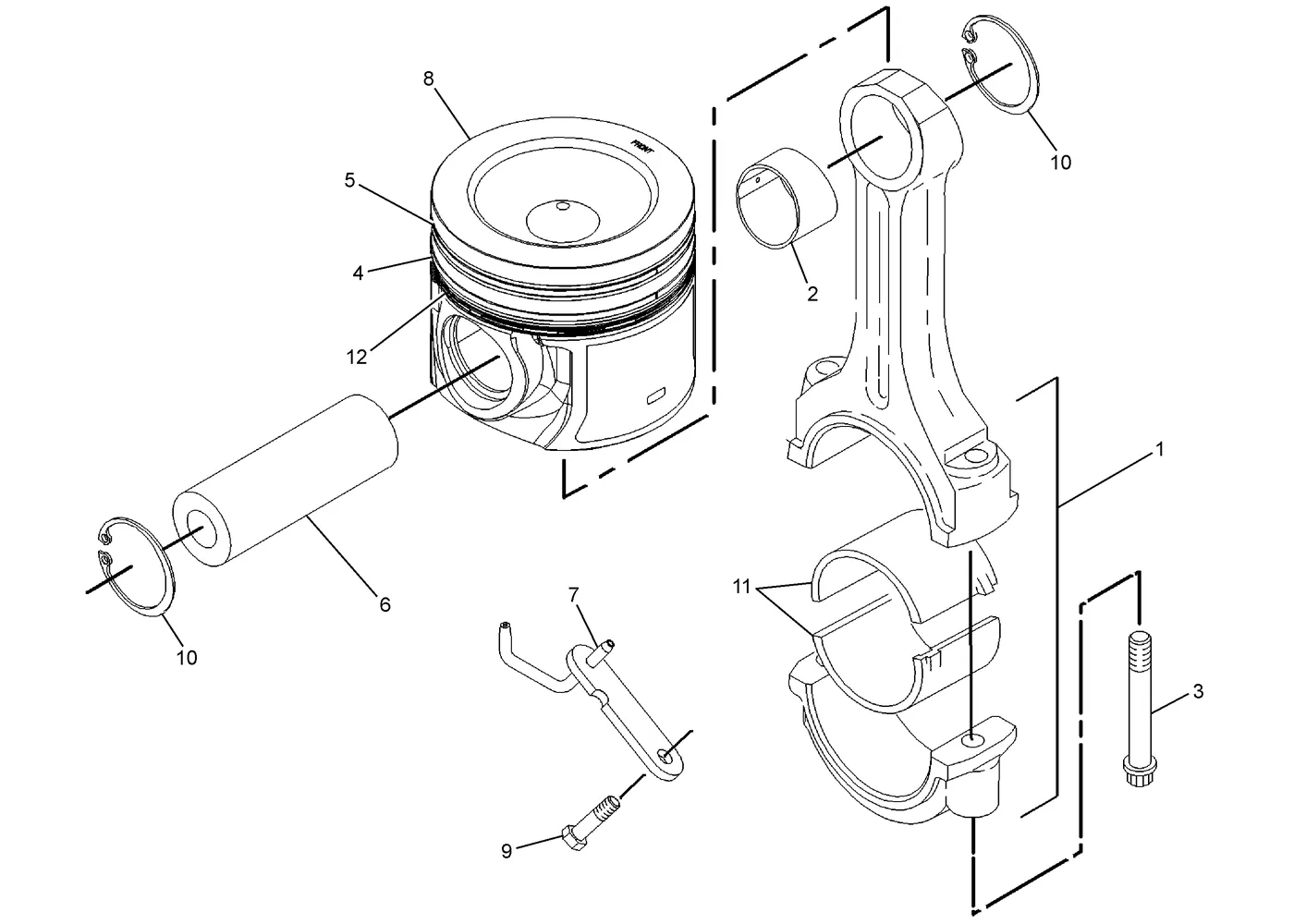 325D · BASIC ENGINE · 210-5592 CAT parts diagram