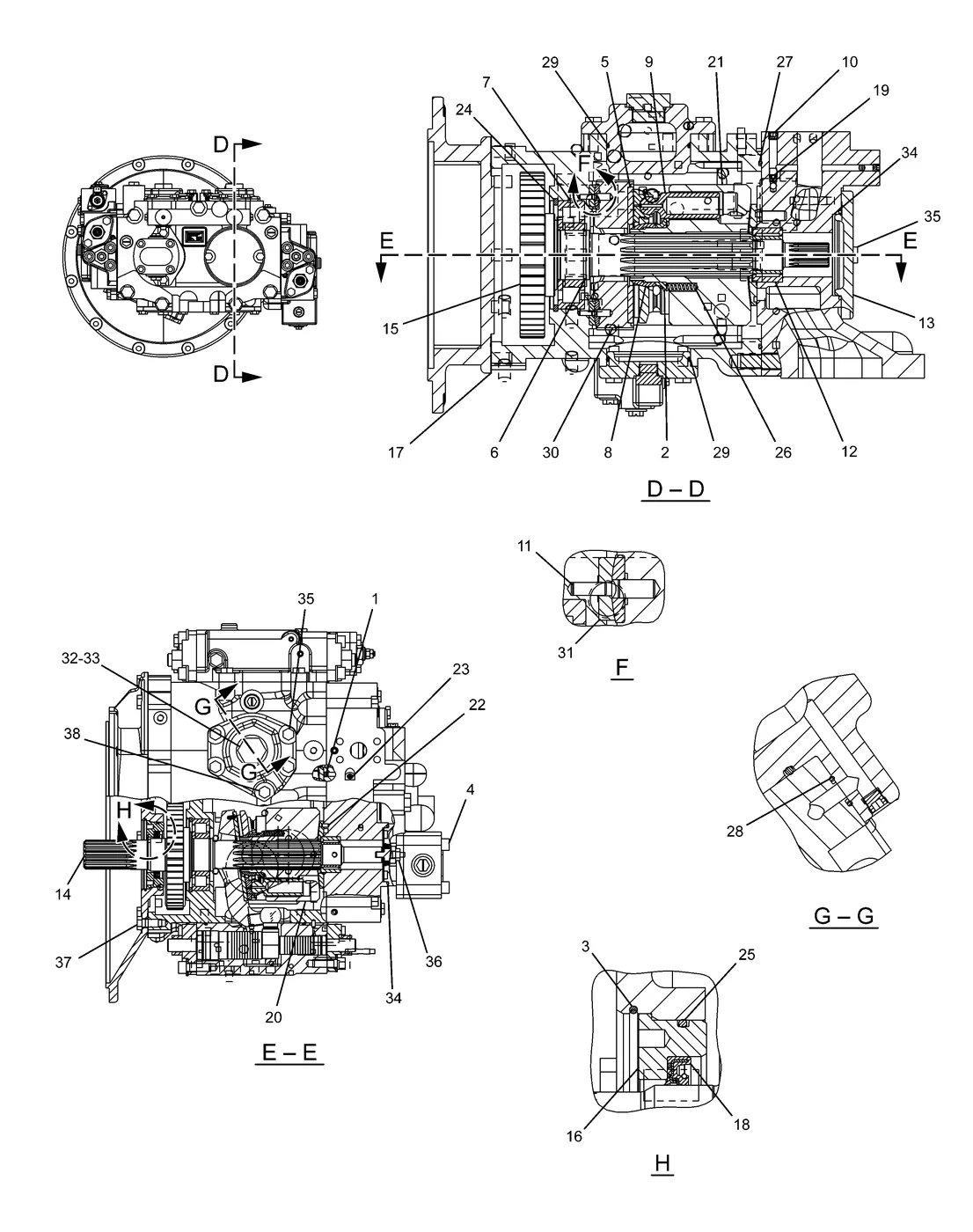 325D · HYDRAULIC SYSTEM · 272-6959 CAT parts diagram