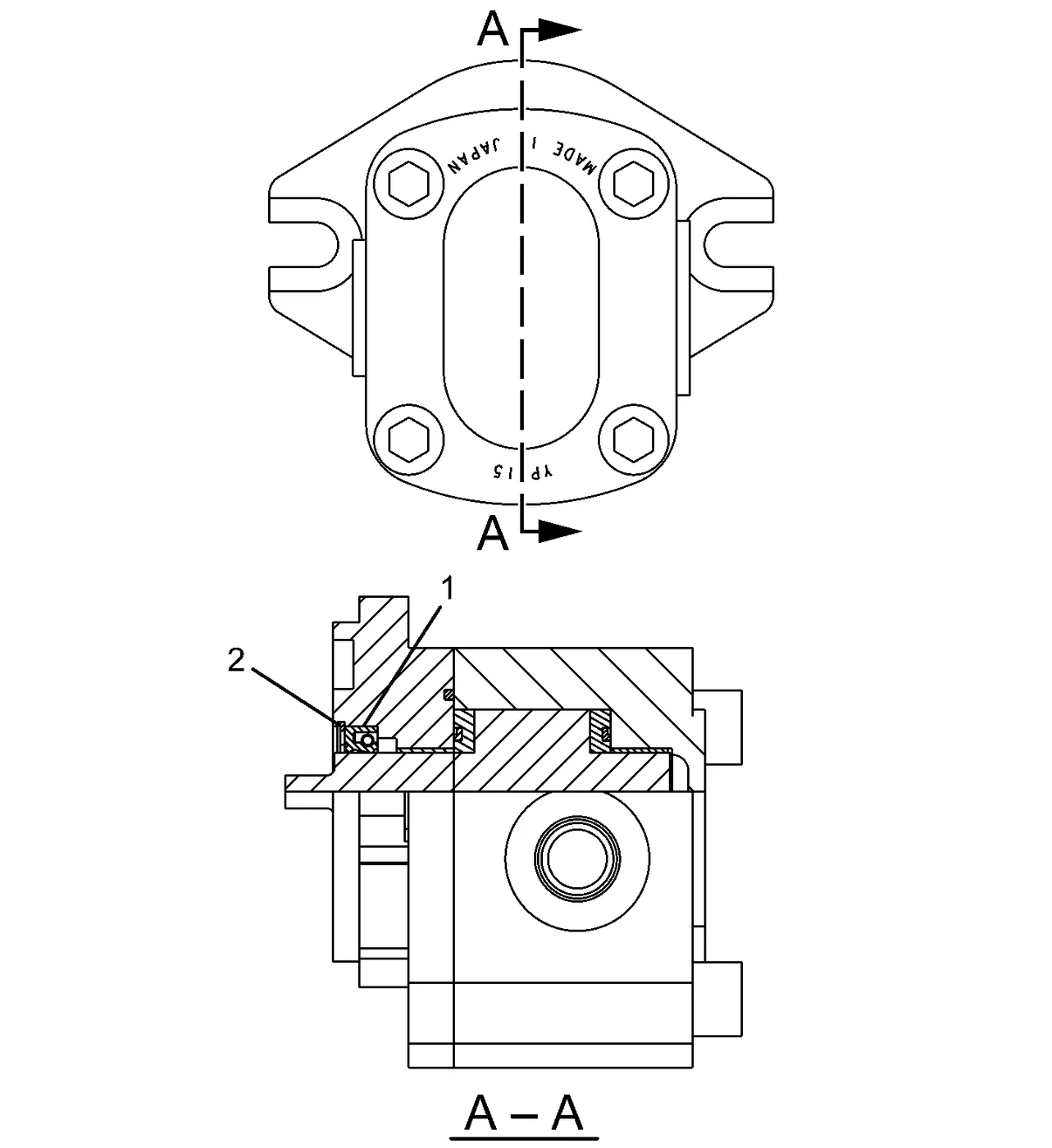 325D · HYDRAULIC SYSTEM · 126-2016 CAT parts diagram