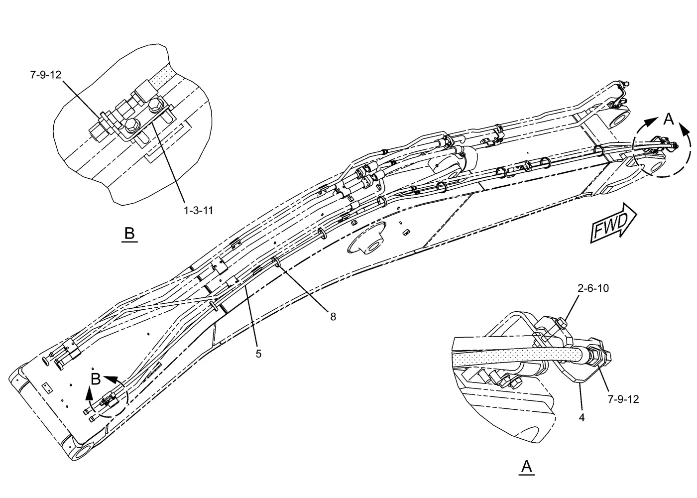 325D · HYDRAULIC SYSTEM · 230-0488 CAT parts diagram