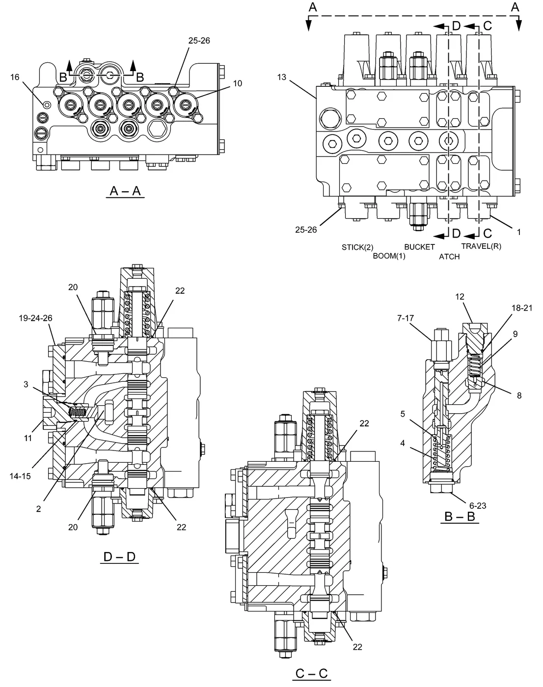 325D · HYDRAULIC SYSTEM · 255-5652 CAT parts diagram