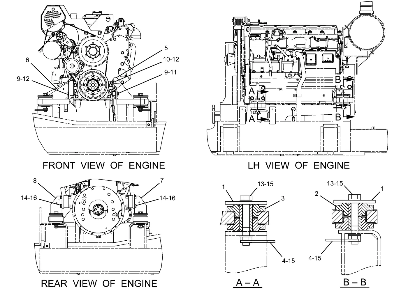 325D · BASIC ENGINE · 233-1120 CAT parts diagram