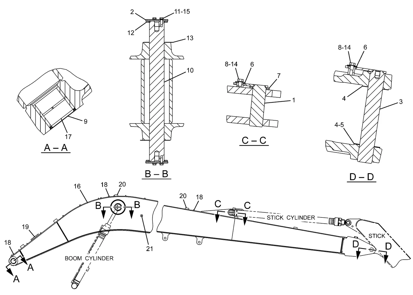 325D · IMPLEMENTS · 268-6780 CAT parts diagram