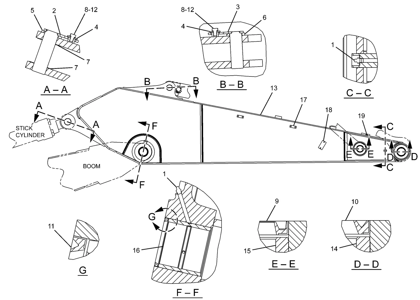 325D · IMPLEMENTS · 228-5523 CAT parts diagram