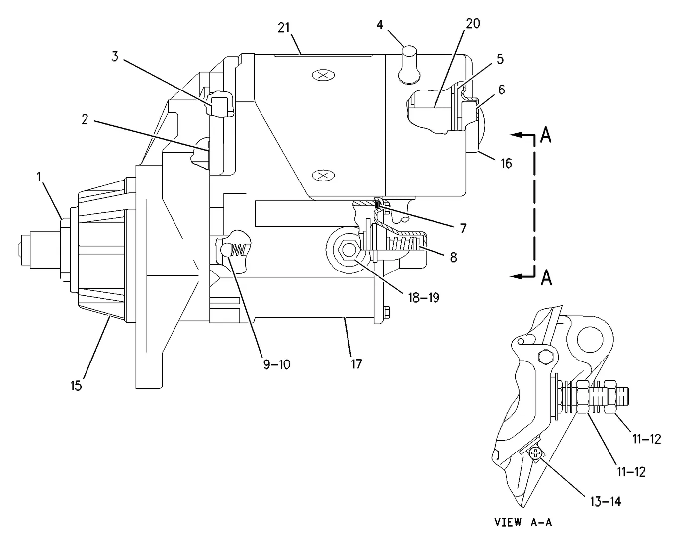 3306 · ELECTRICAL AND STARTING SYSTEM · 143-0540 CAT parts diagram