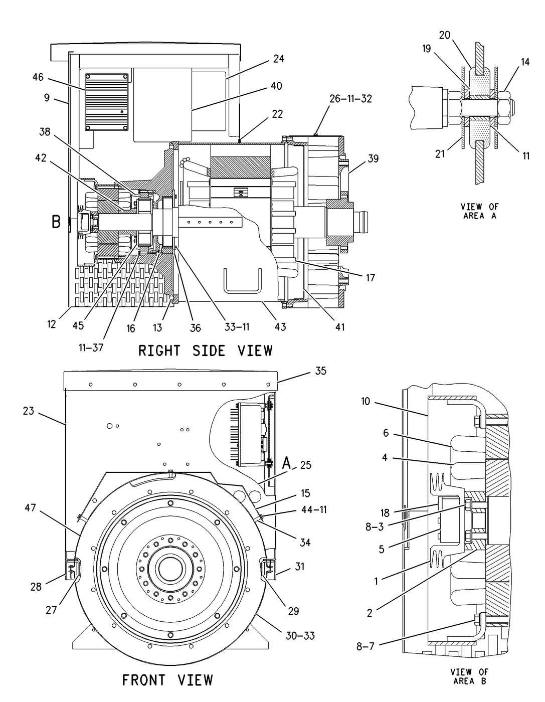 3306 · GENERATORS · 109-3771 CAT parts diagram
