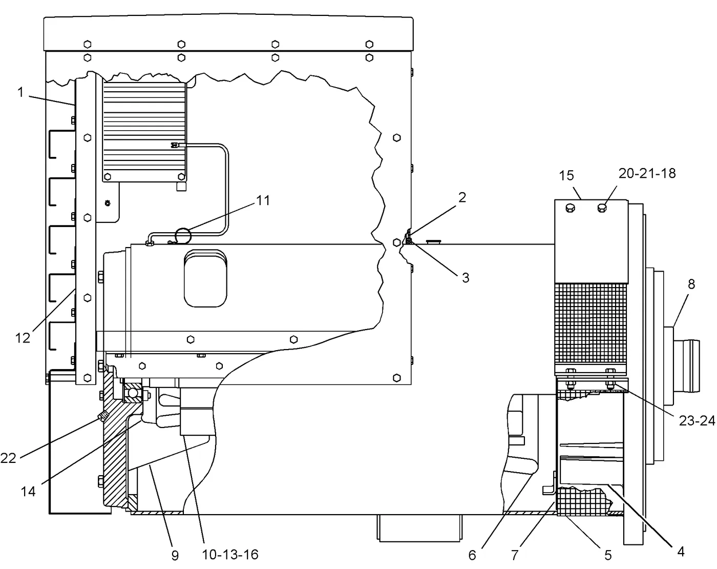 3306 · GENERATORS · 033-2075 CAT parts diagram