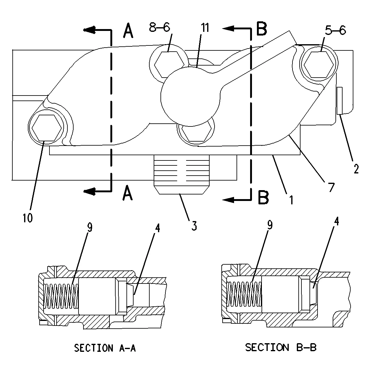 3306 · LUBRICATION SYSTEM · 154-3891 CAT parts diagram