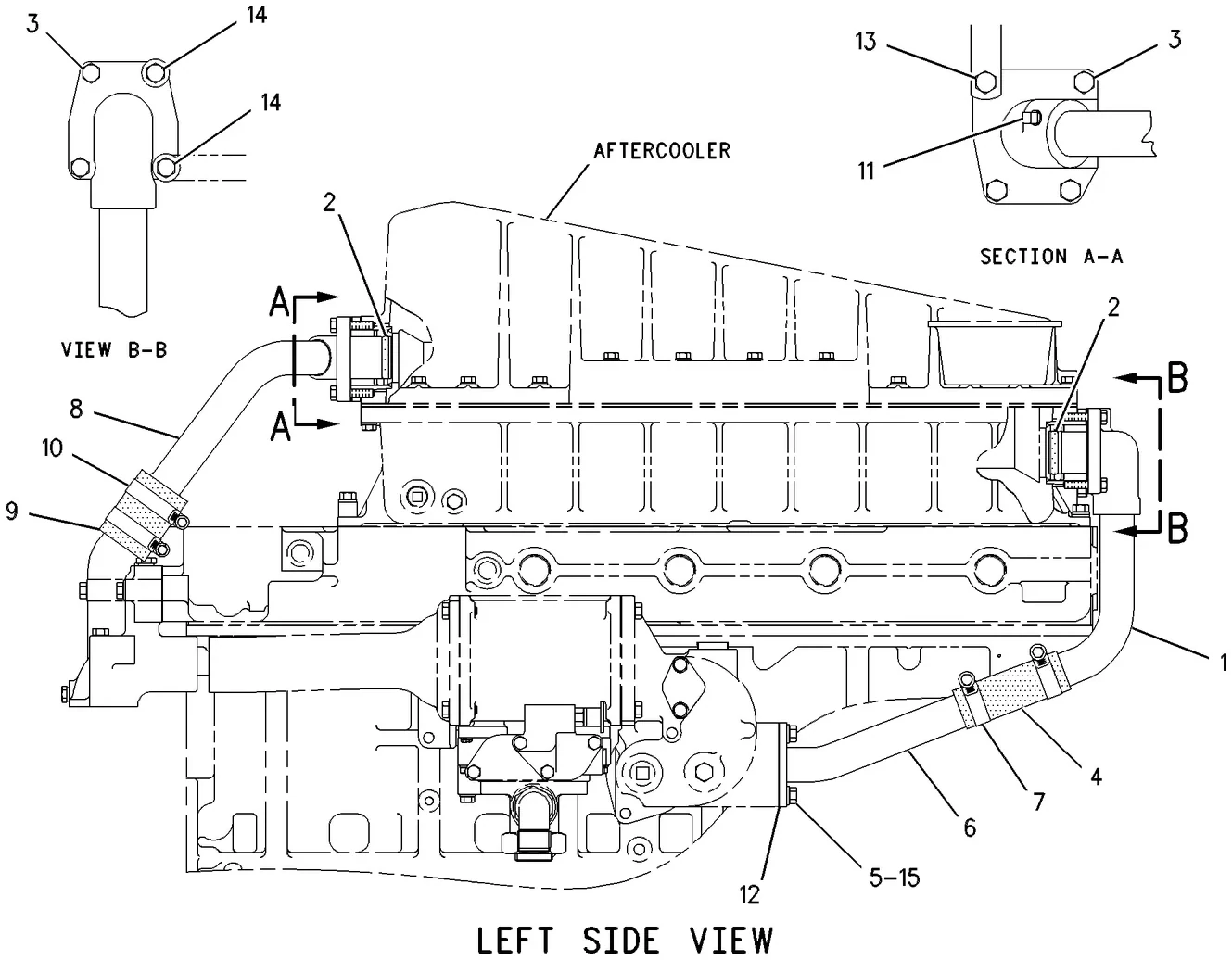 3306 · COOLING SYSTEM · 175-3418 CAT parts diagram