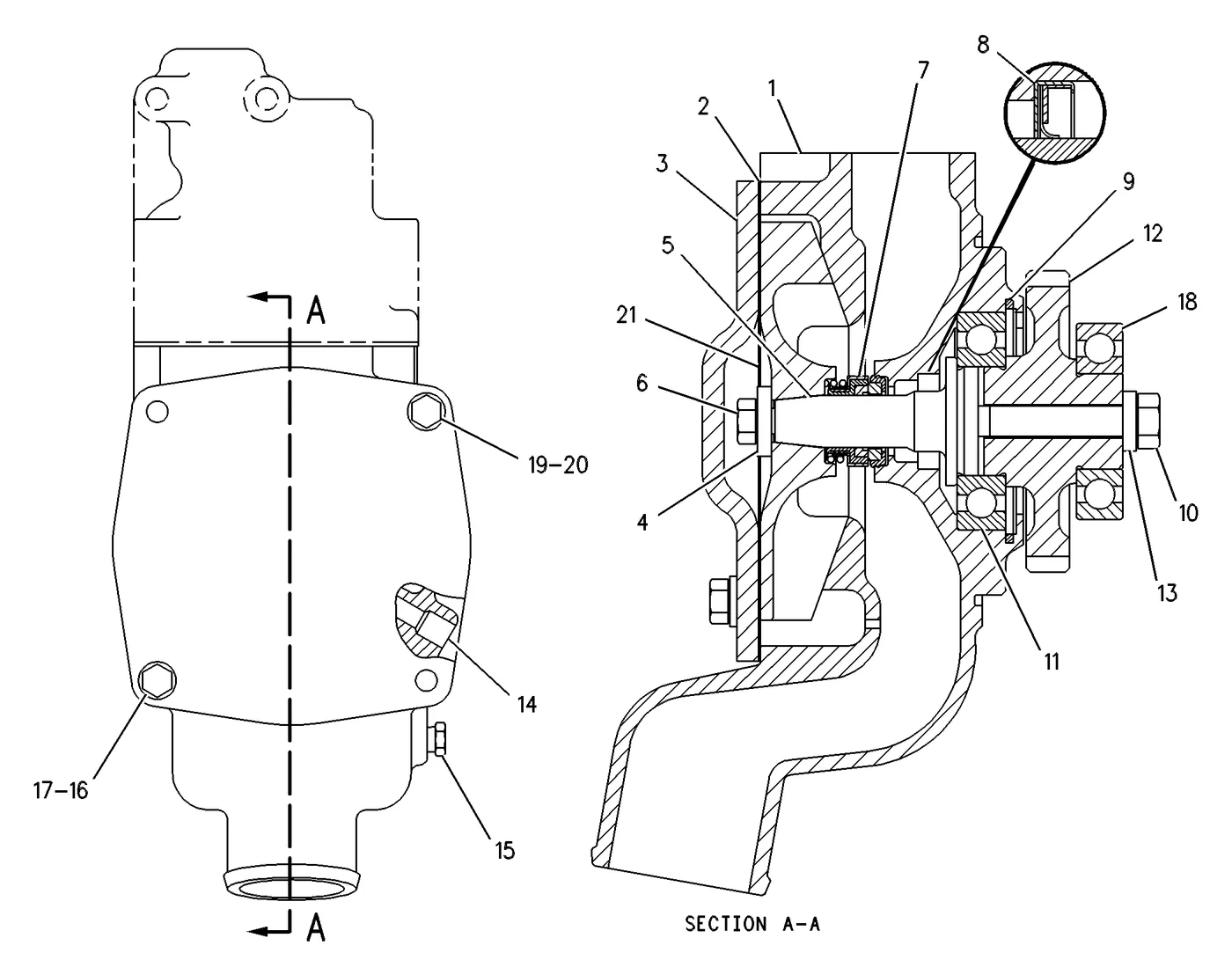 3306 · COOLING SYSTEM · 155-0068