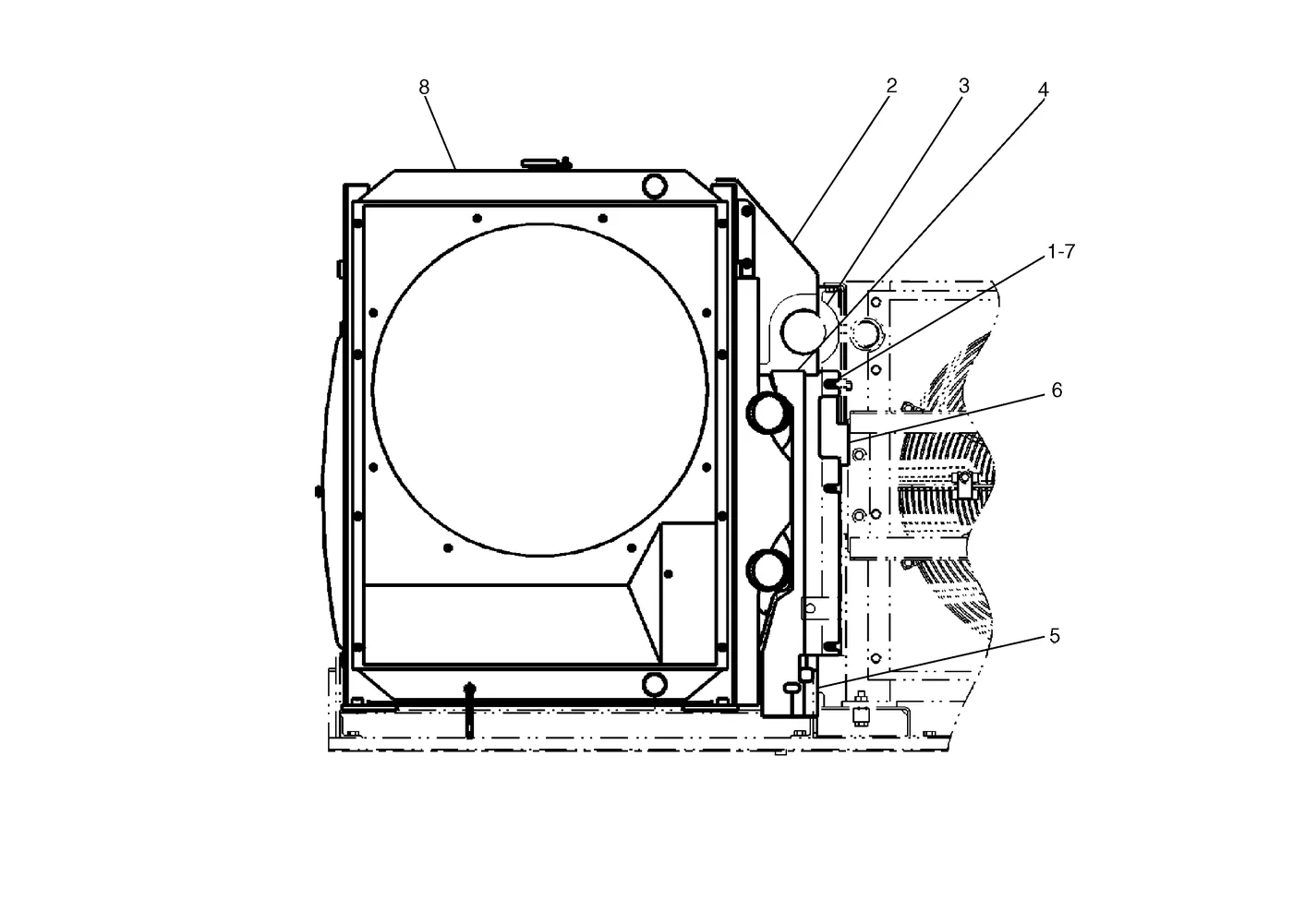 330C · COOLING SYSTEM · 210-8000 CAT parts diagram