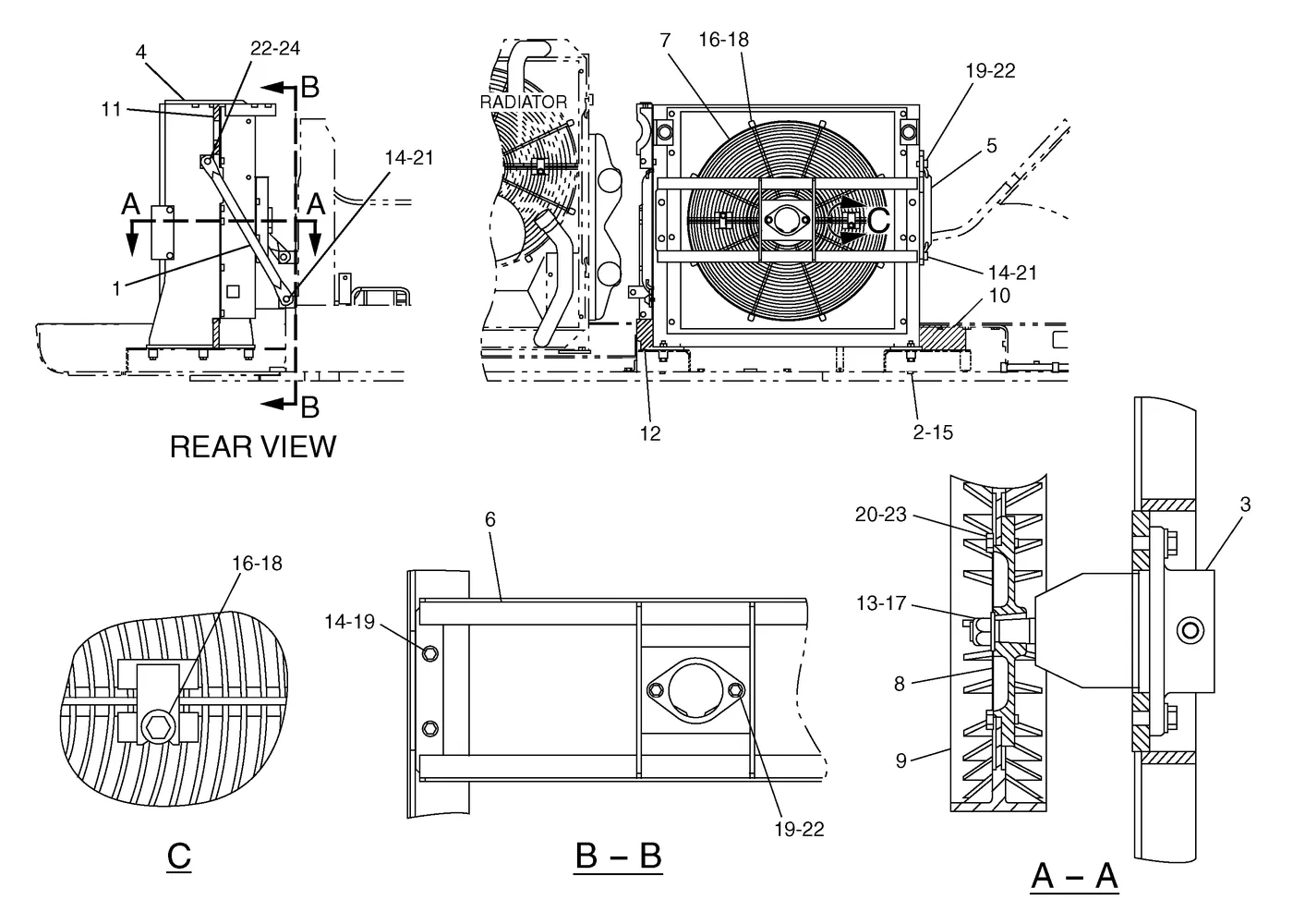 330C · COOLING SYSTEM · 193-2711 CAT parts diagram