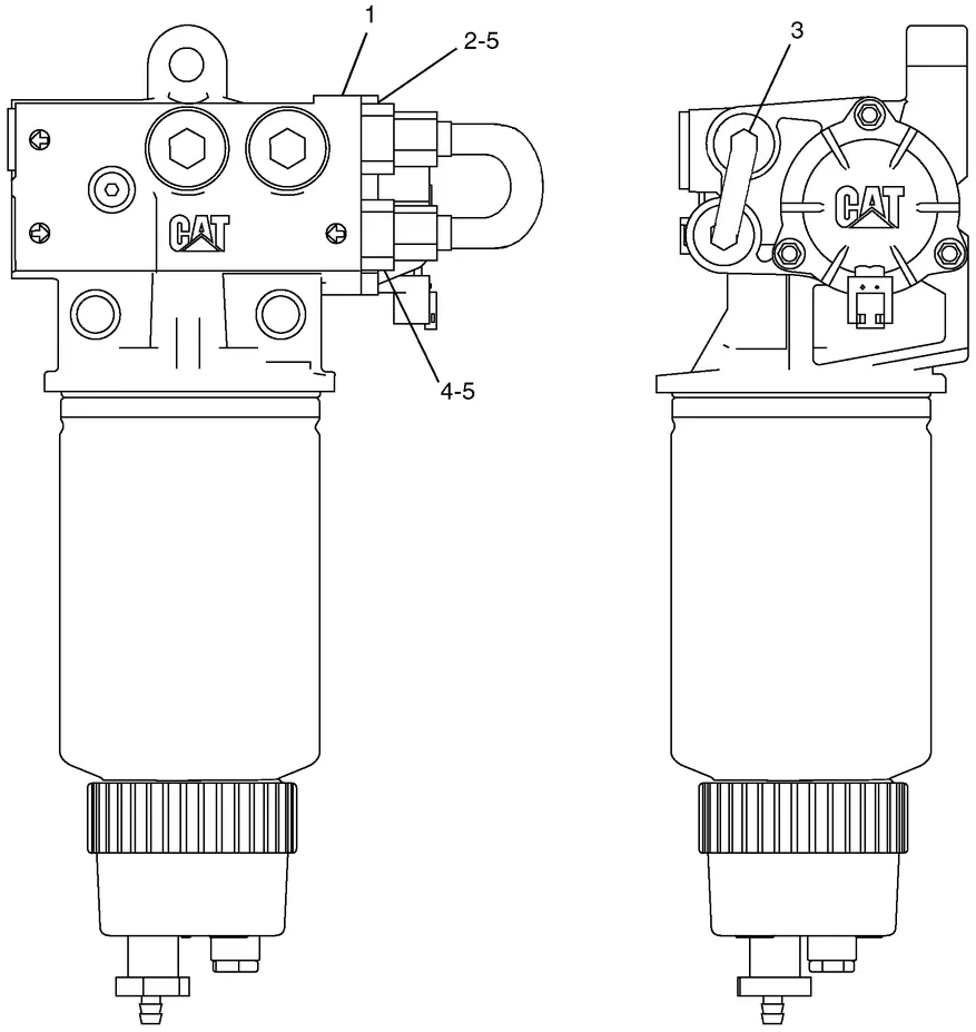 330C · FUEL SYSTEM · 205-0108 CAT parts diagram