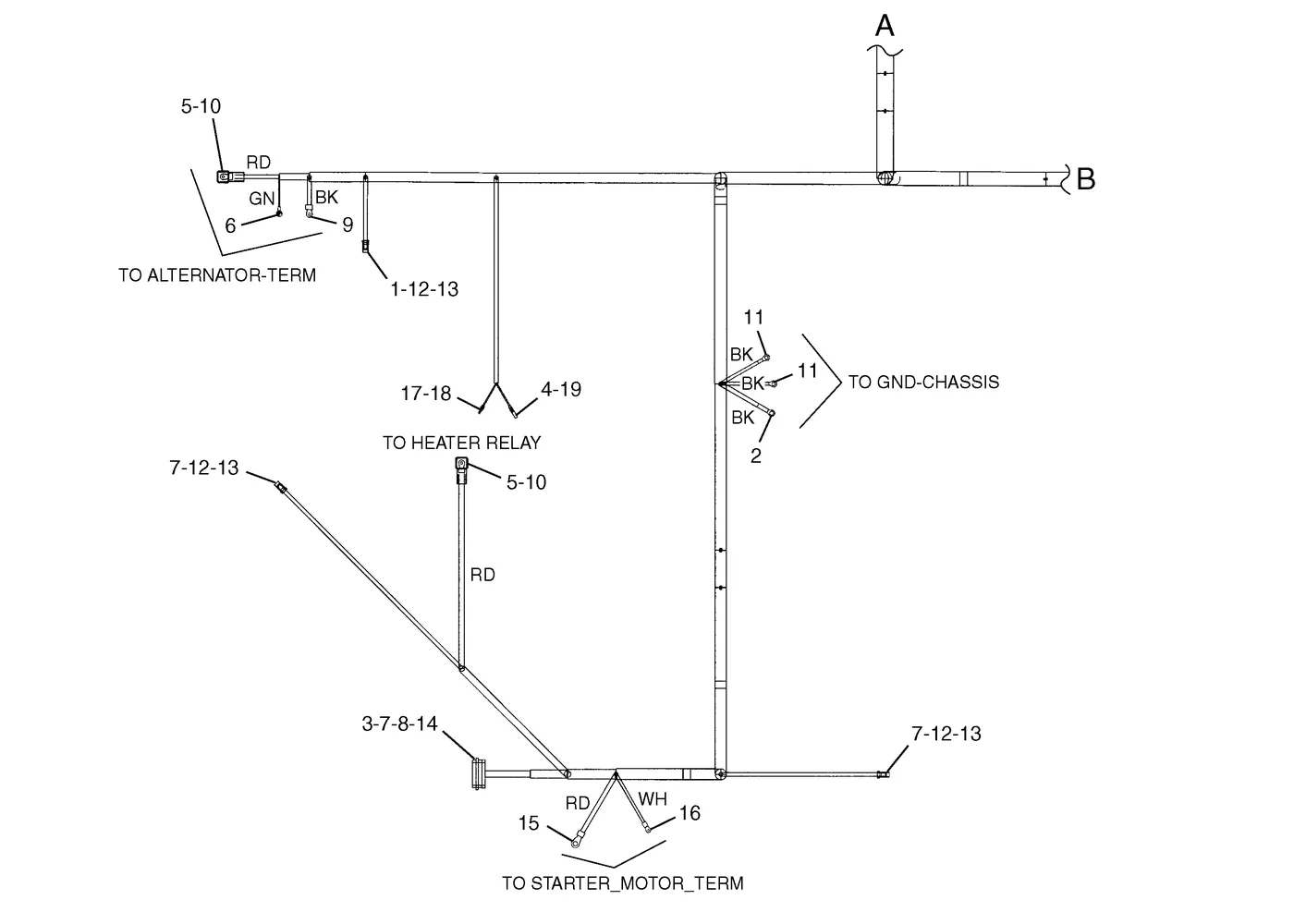 330C · ELECTRICAL AND STARTING SYSTEM · 227-7059 CAT parts diagram