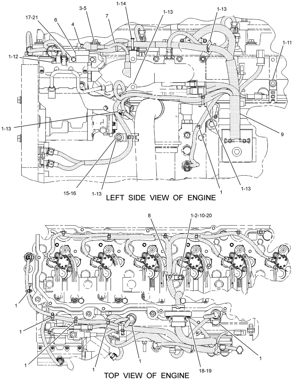 330C · ELECTRICAL AND STARTING SYSTEM · 204-3604 CAT parts diagram