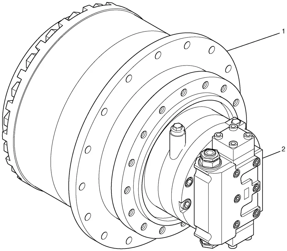 330C · POWER TRAIN · 227-6195 CAT parts diagram