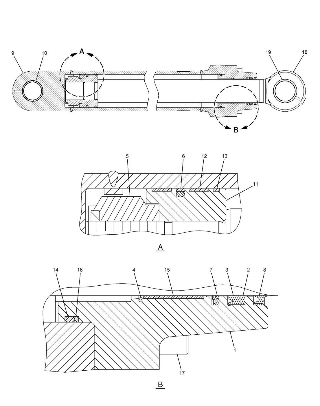 191-5619 - SEAL KIT (INCLUDES PARTS MARKED J)