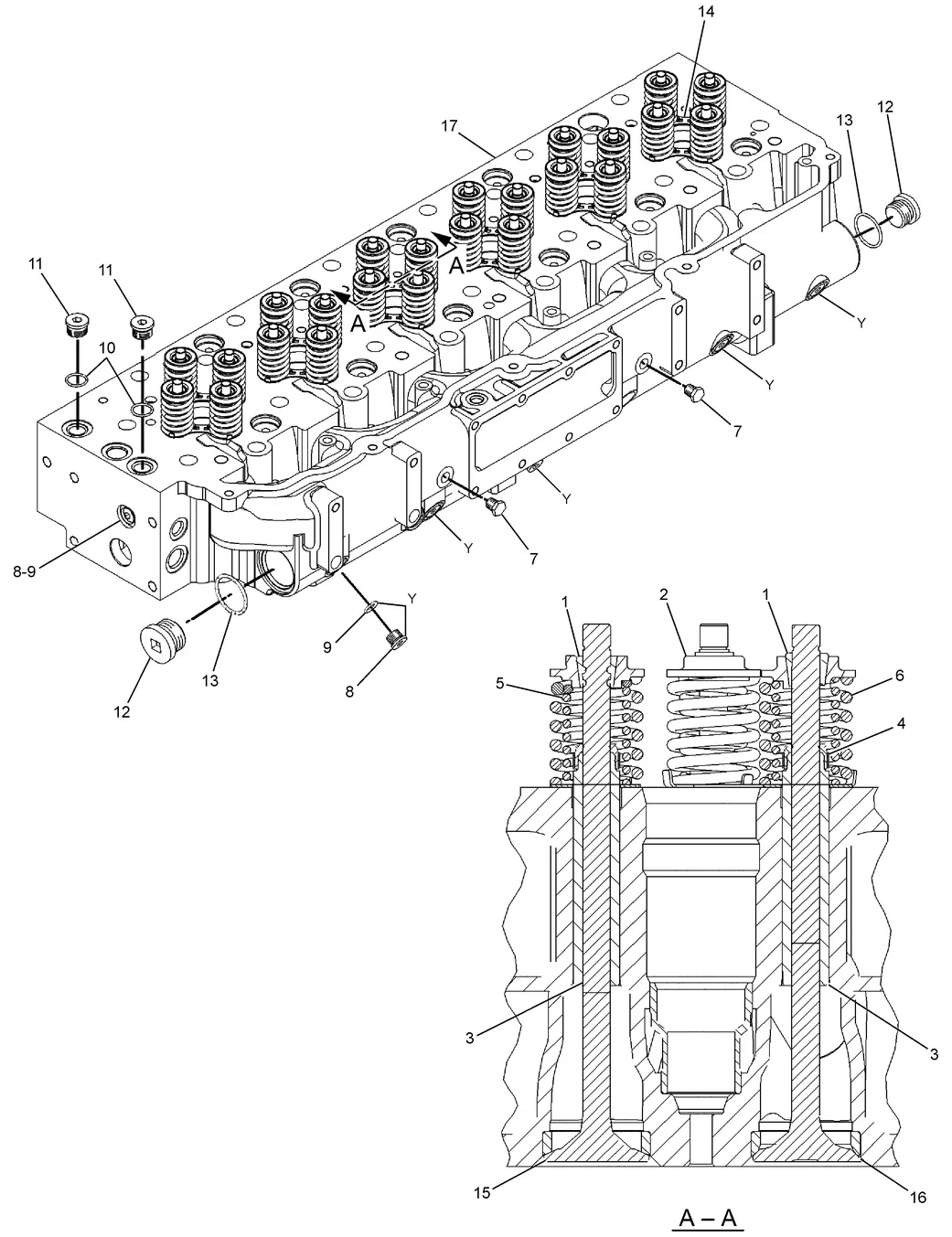 330C · BASIC ENGINE · 210-5984 CAT parts diagram
