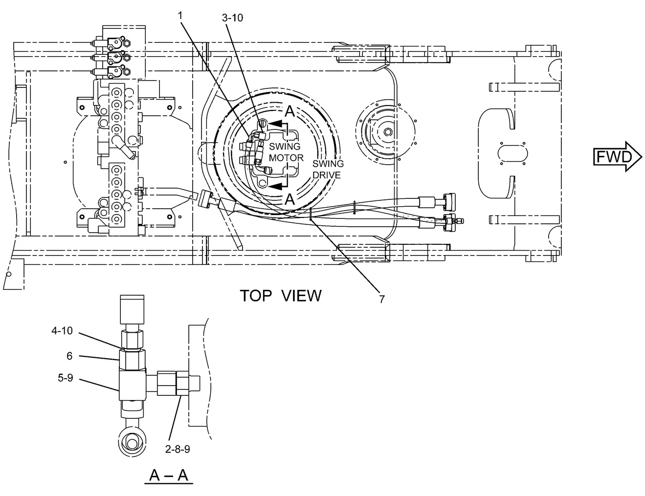 330C · HYDRAULIC SYSTEM · 192-6880 CAT parts diagram