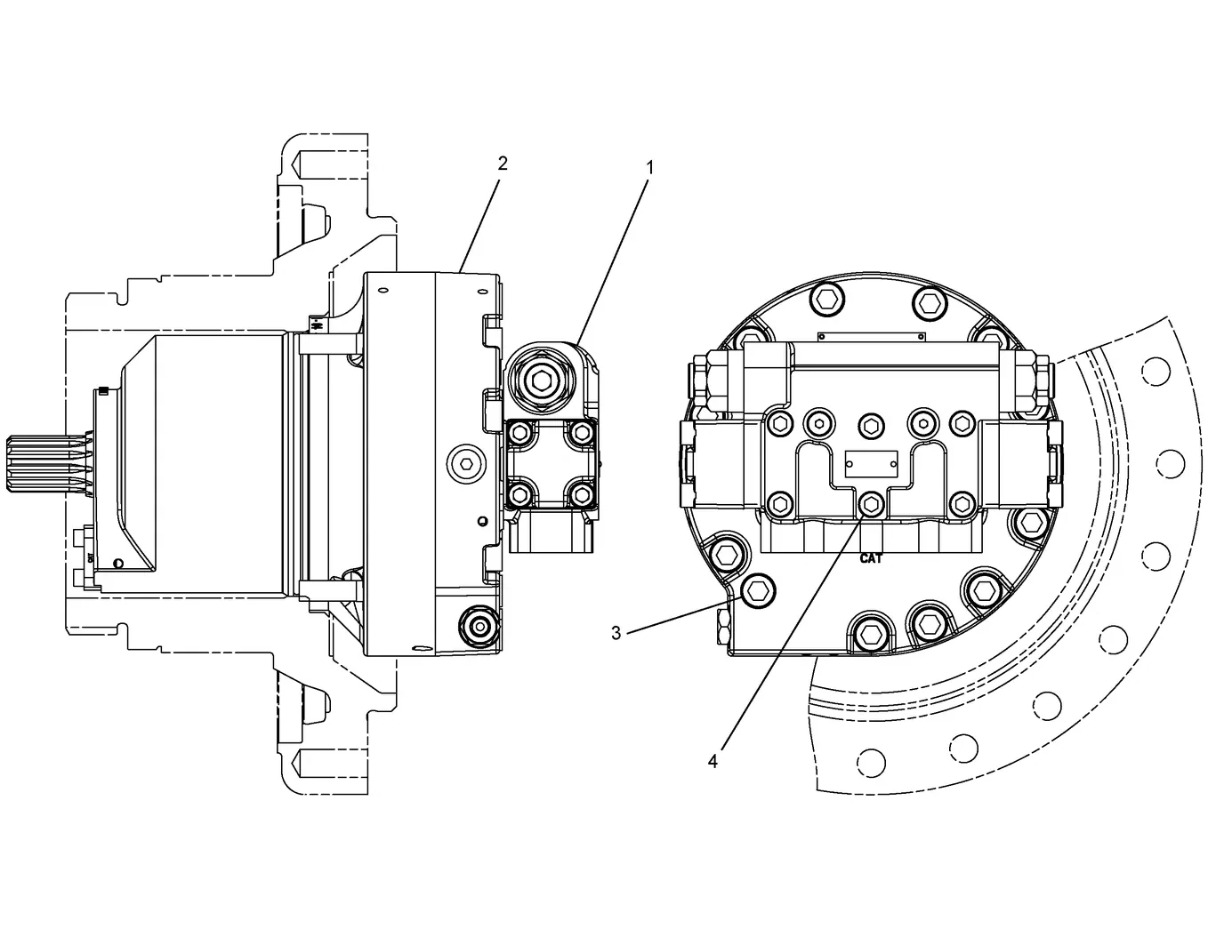 330C · HYDRAULIC SYSTEM · 191-5606 CAT parts diagram