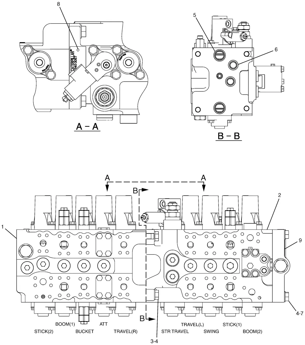330C · HYDRAULIC SYSTEM · 258-0290 CAT parts diagram