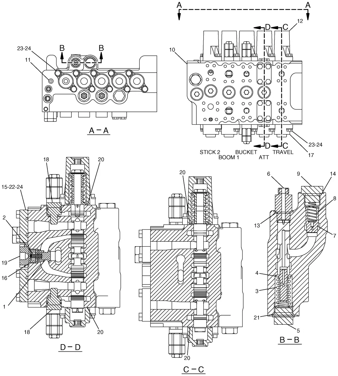 330C · HYDRAULIC SYSTEM · 236-6383 CAT parts diagram