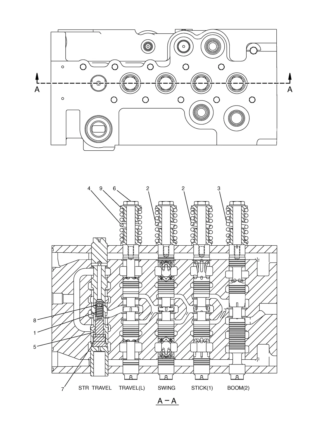 330C · HYDRAULIC SYSTEM · 190-7704 CAT parts diagram