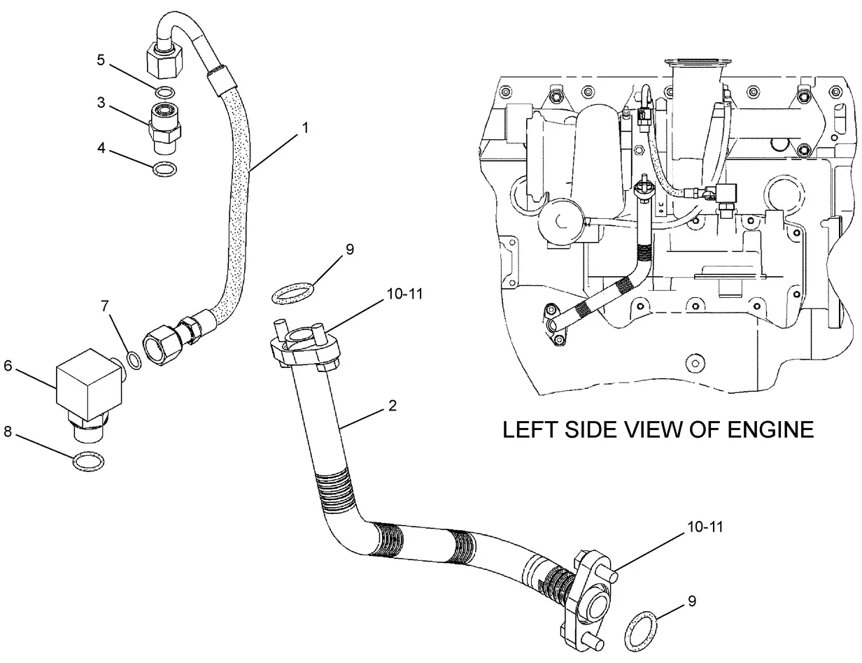 330C · LUBRICATION SYSTEM · 165-4465 CAT parts diagram