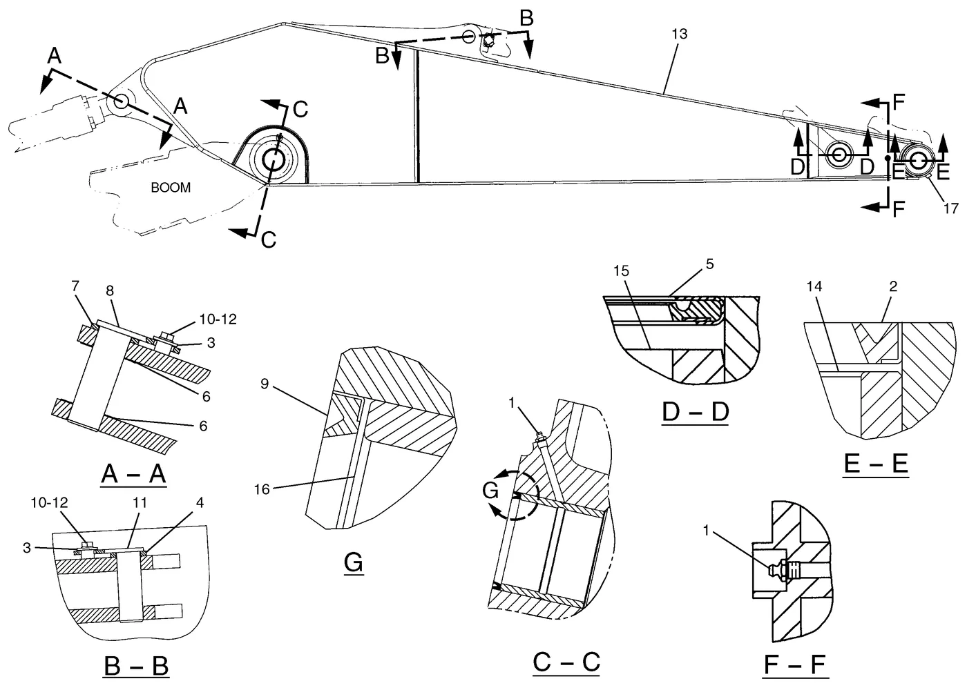 330C · IMPLEMENTS · 201-2818 CAT parts diagram