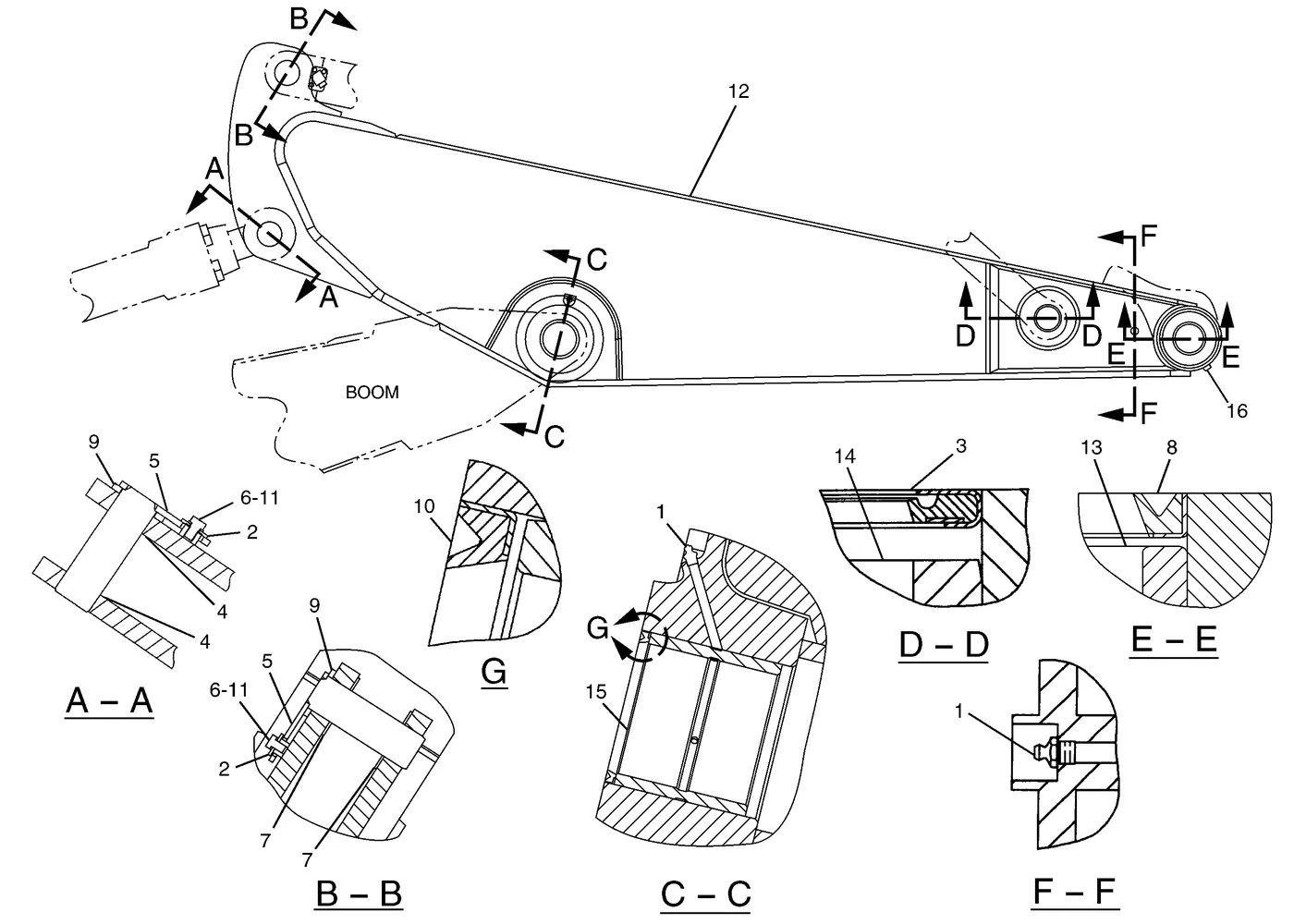 330C · IMPLEMENTS · 201-2820 CAT parts diagram