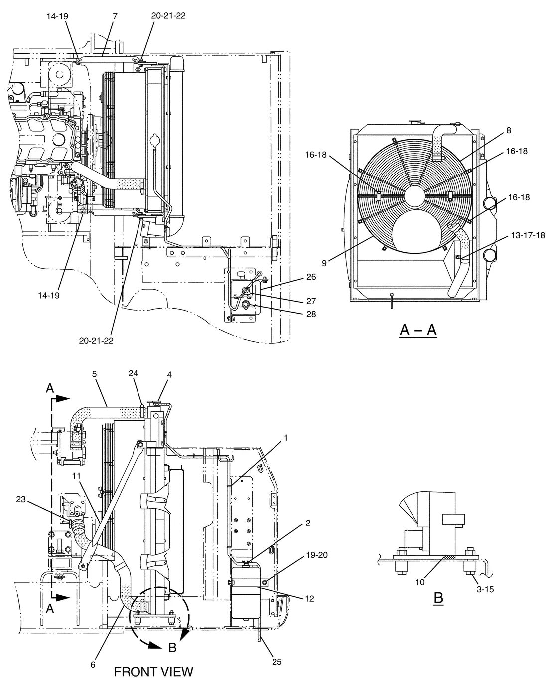 330C · COOLING SYSTEM · 193-2709 CAT parts diagram